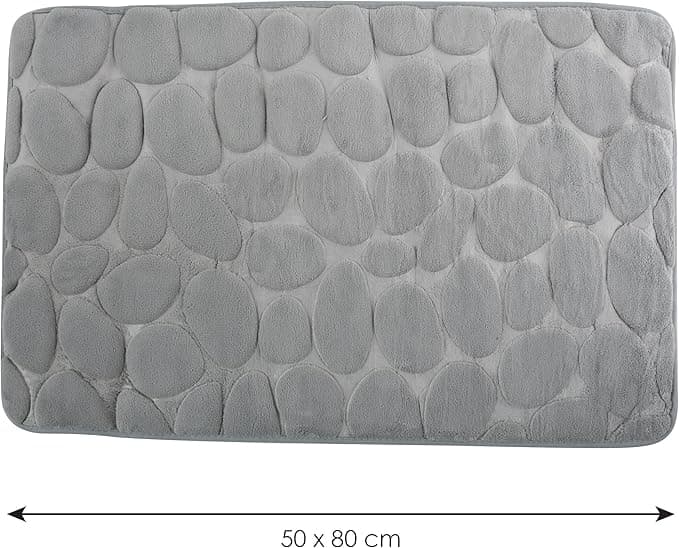 Tappeto Bagno In Microfibra Schiuma- Grigio Cm 50X80- Spire- Pezzi 1 in Tappetini per il bagno BricoGo - Marano di Napoli, commercioVirtuoso.it