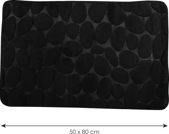 Tappeto Bagno In Microfibra Schiuma- Nero Cm 50X80- Spire- Pezzi 1 in Tappetini per il bagno BricoGo - Marano di Napoli, commercioVirtuoso.it