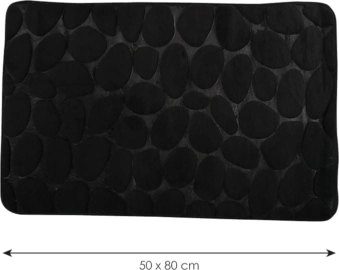 Tappeto Bagno In Microfibra Schiuma- Nero Cm 50X80- Spire- Pezzi 1 in Tappetini per il bagno BricoGo - Marano di Napoli, commercioVirtuoso.it