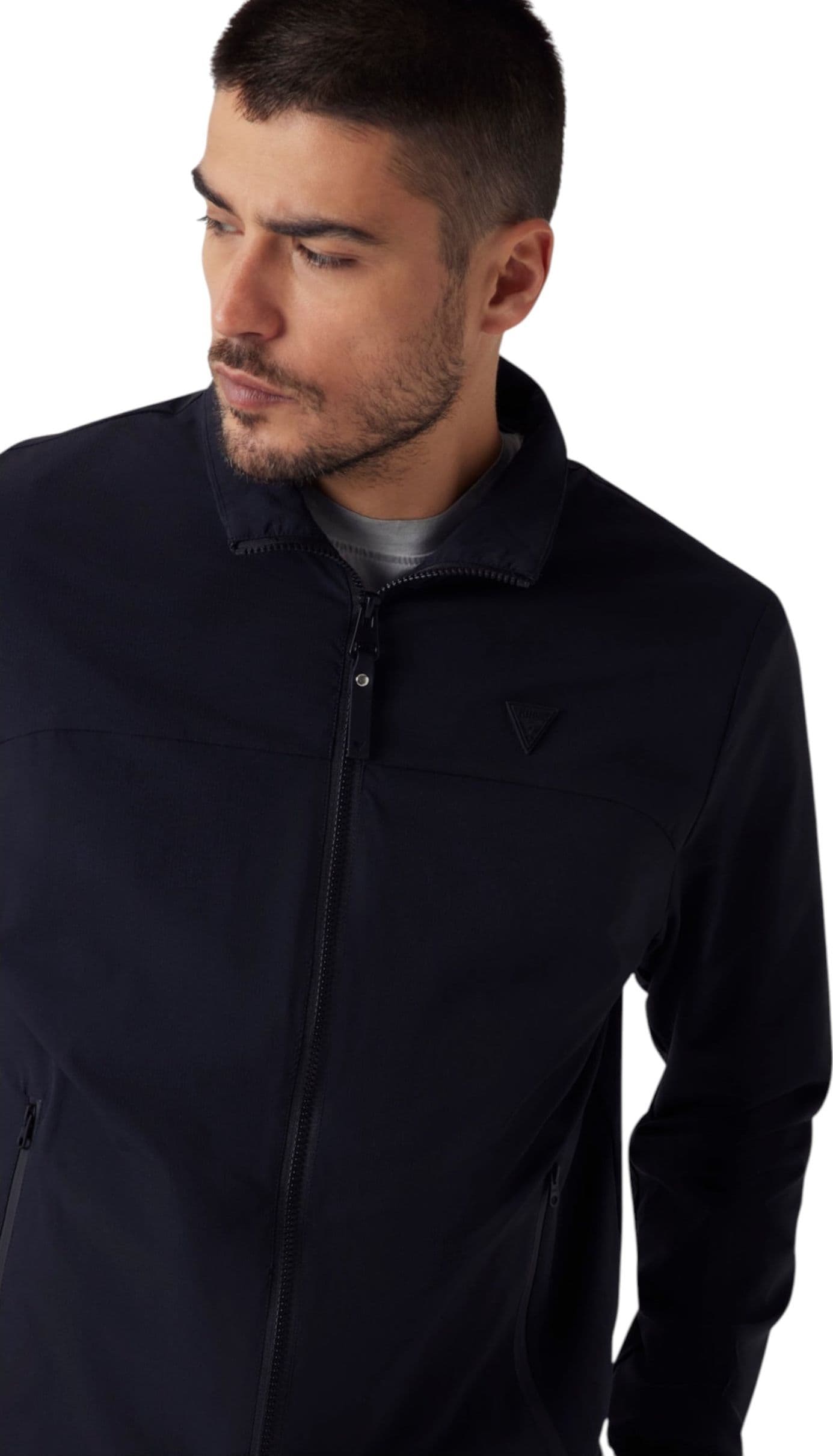 GUESS ACTIVEWEAR Giacca ripstop con zip intera Uomo Guess Activewear da uomo in Felpe senza cappuccio Drestige - Casamassima, commercioVirtuoso.it