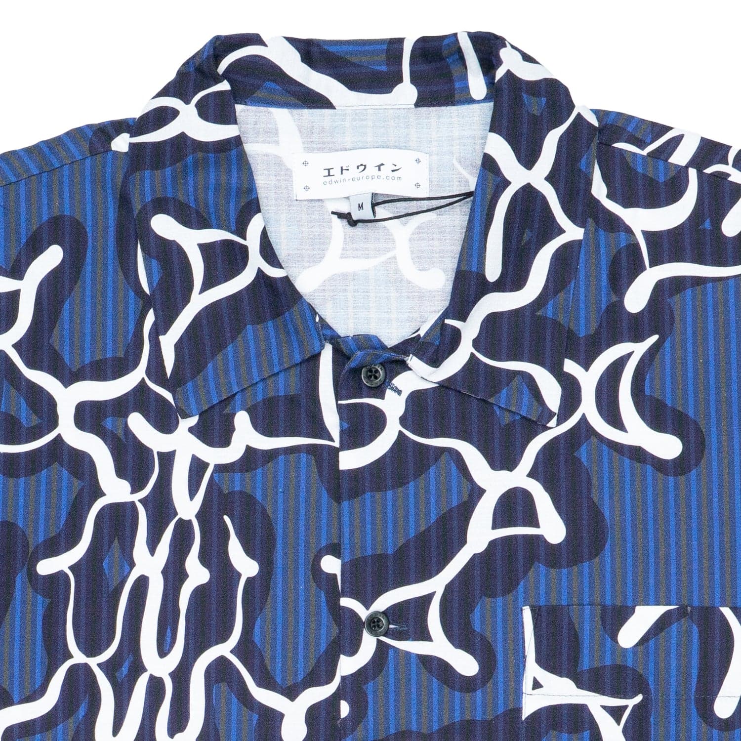 EDWIN Camicia MM Uomo Edwin YUGAMI STRIPES SHIRT SS da uomo in Camicie casual Drestige - Casamassima, commercioVirtuoso.it