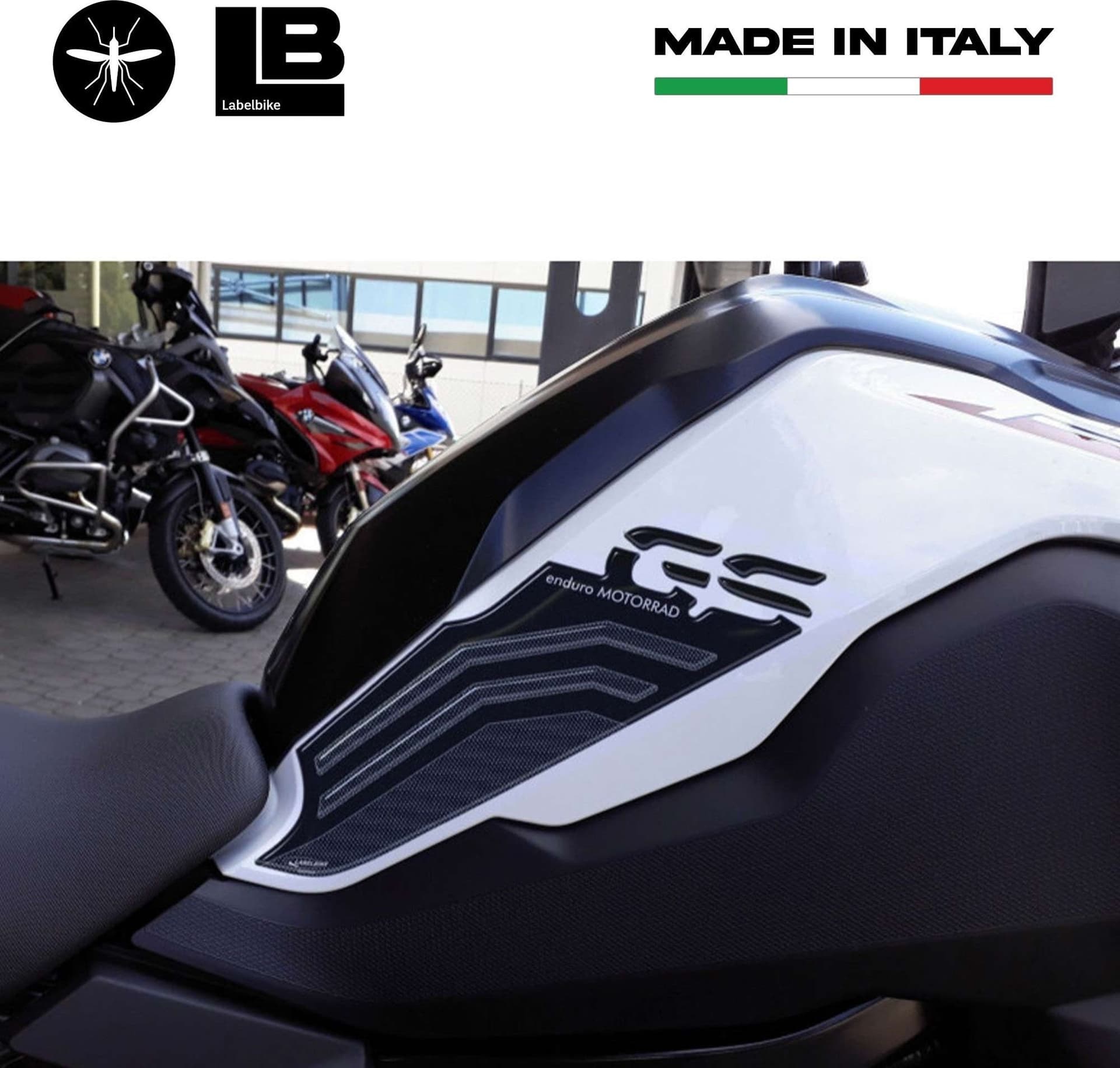 2 ADESIVI gel 3D PROTEZIONI LATERALI compatibili PER MOTO BMW F850 GS 2018-2022 in Paraserbatoio LabelBike - Bibbiano, commercioVirtuoso.it