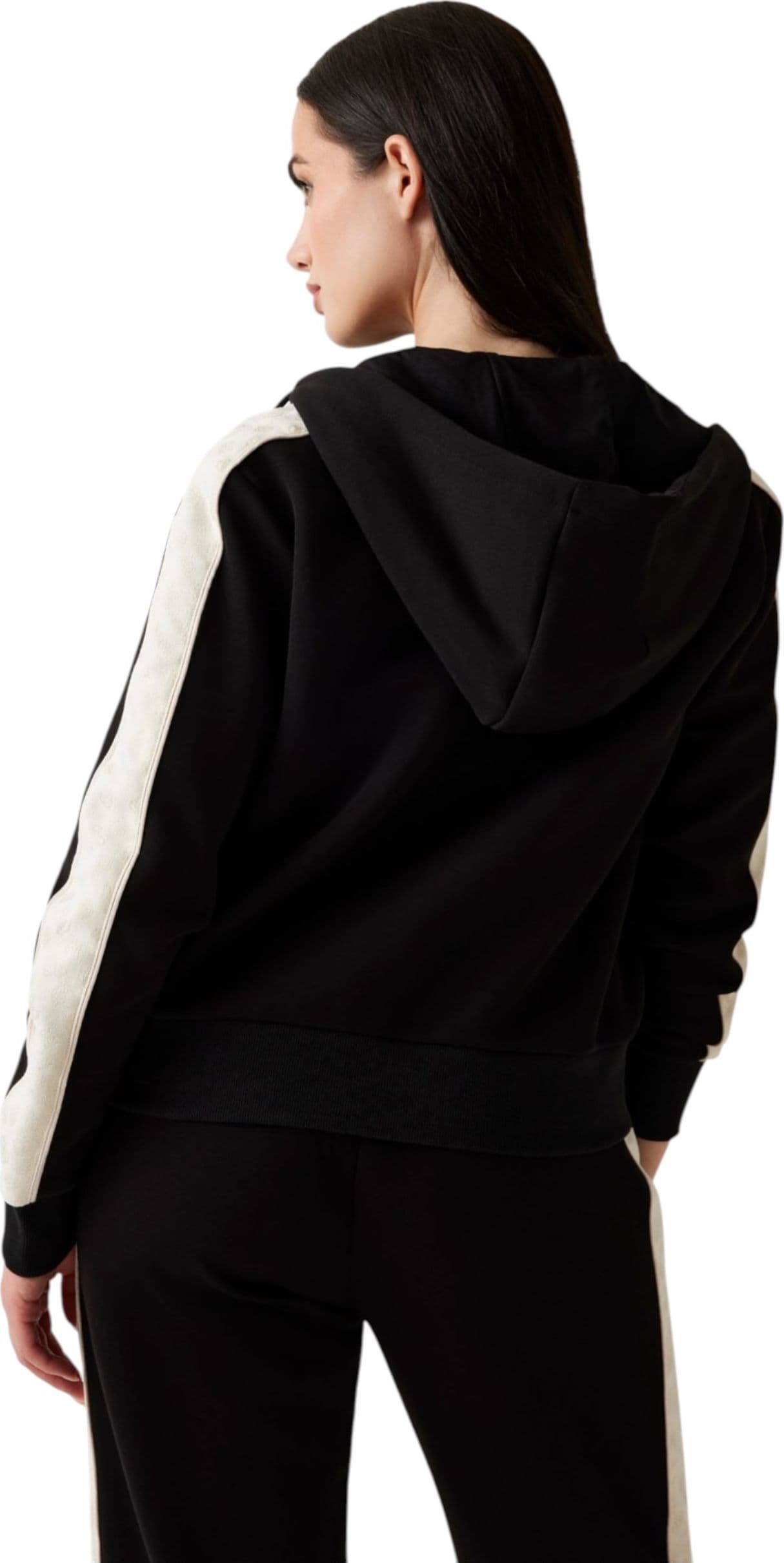 GUESS ACTIVEWEAR Felpa con cappuccio e zip intera Donna Guess Activewear Regular Fit da donna in Felpe con cappuccio Drestige - Casamassima, commercioVirtuoso.it