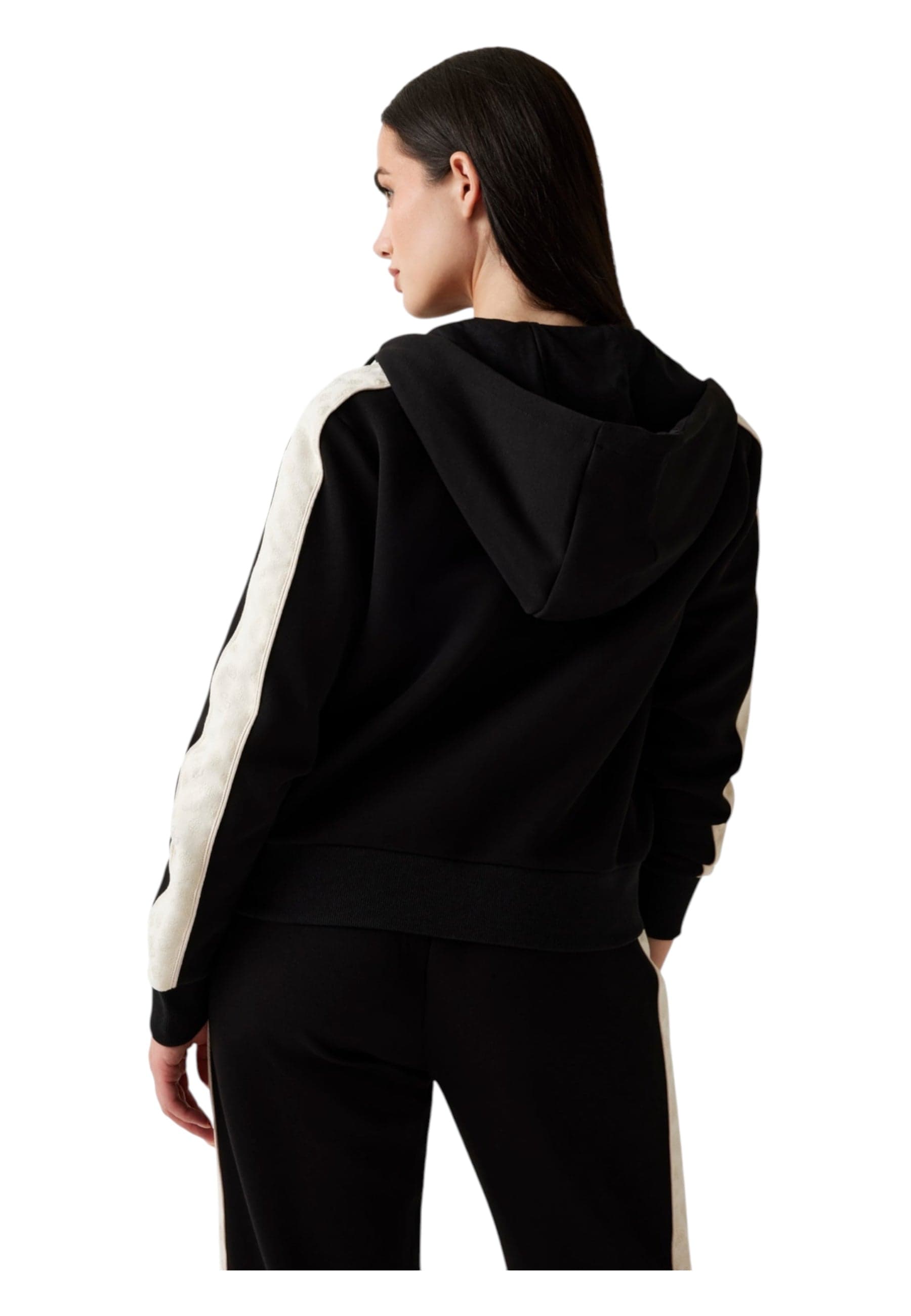 GUESS ACTIVEWEAR Felpa con cappuccio e zip intera Donna Guess Activewear Regular Fit da donna in Felpe con cappuccio Drestige - Casamassima, commercioVirtuoso.it