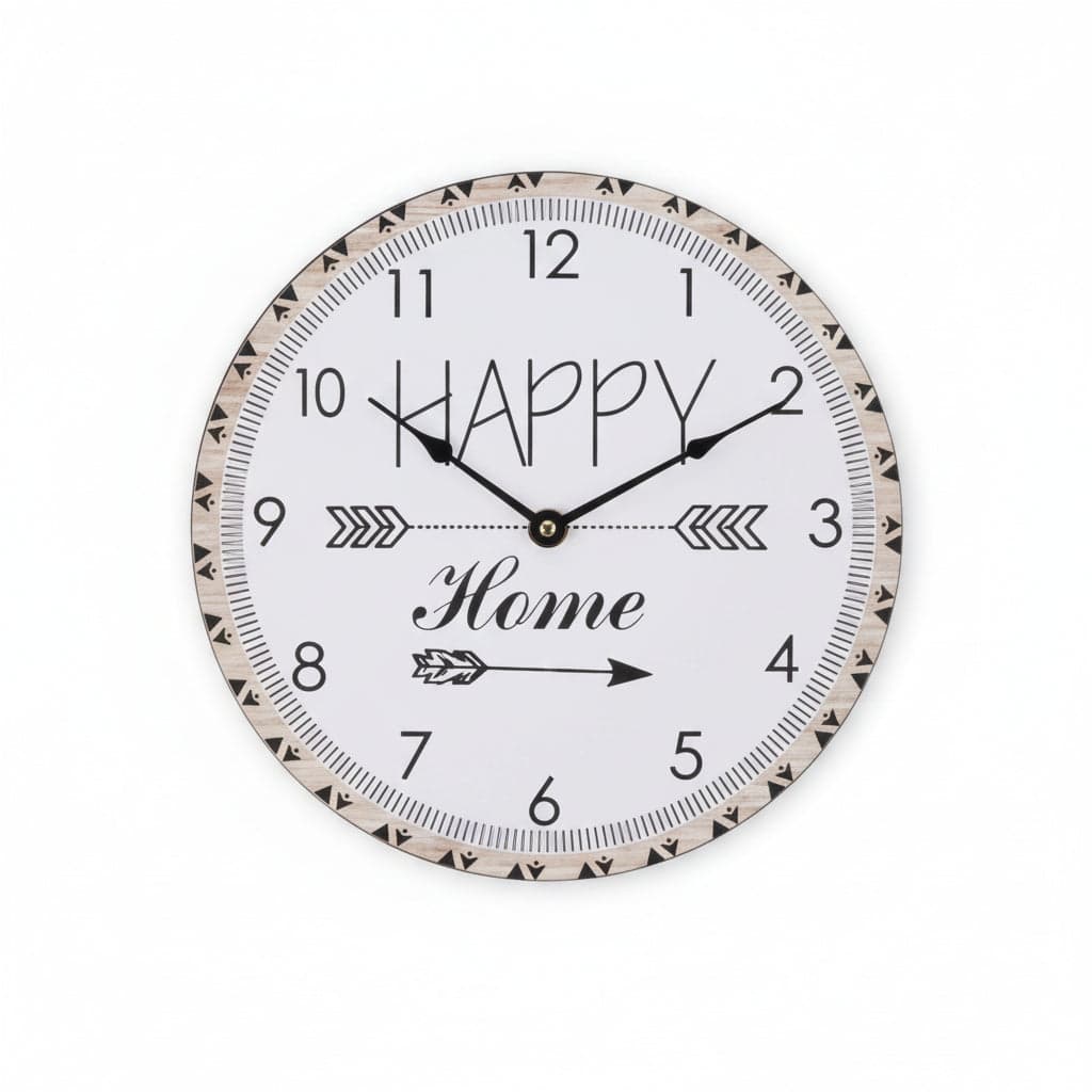 Orologio Muro Happy Home- - Ø Cm.30 - 1 Pezzi Xtra