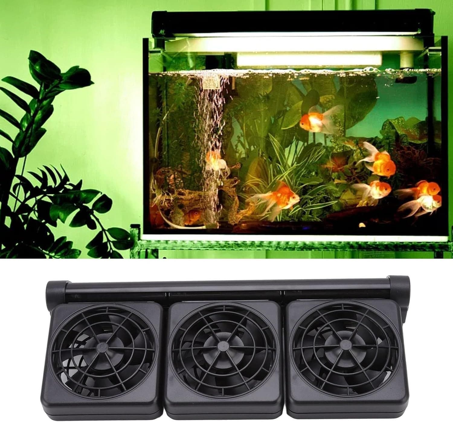 Ventilatore ventola d raffreddamento per acquario a 3 teste per acquario sospeso in Ventilatori da soffitto CL Store - Battipaglia, commercioVirtuoso.it