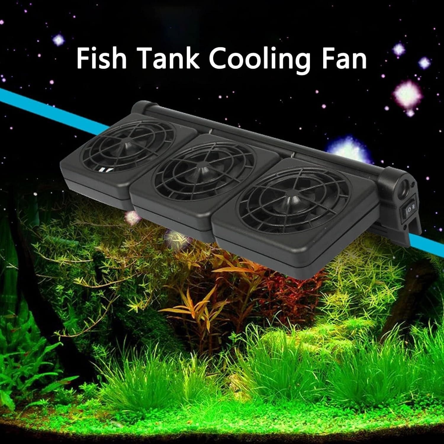 Ventilatore ventola d raffreddamento per acquario a 3 teste per acquario sospeso in Ventilatori da soffitto CL Store - Battipaglia, commercioVirtuoso.it
