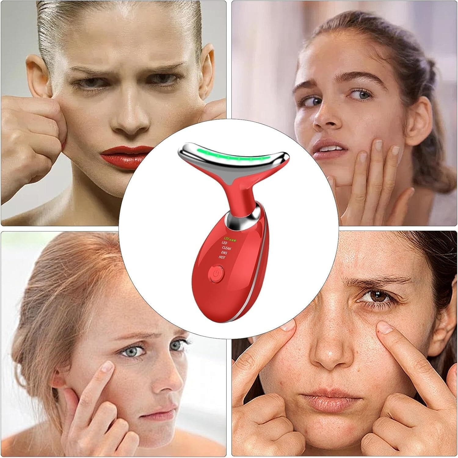 Massaggiatore per viso ricaricabile per la riduzione delle rughe a luce pulsata in Apparecchi per tonificare e per pulizia viso CL Store - Battipaglia, commercioVirtuoso.it