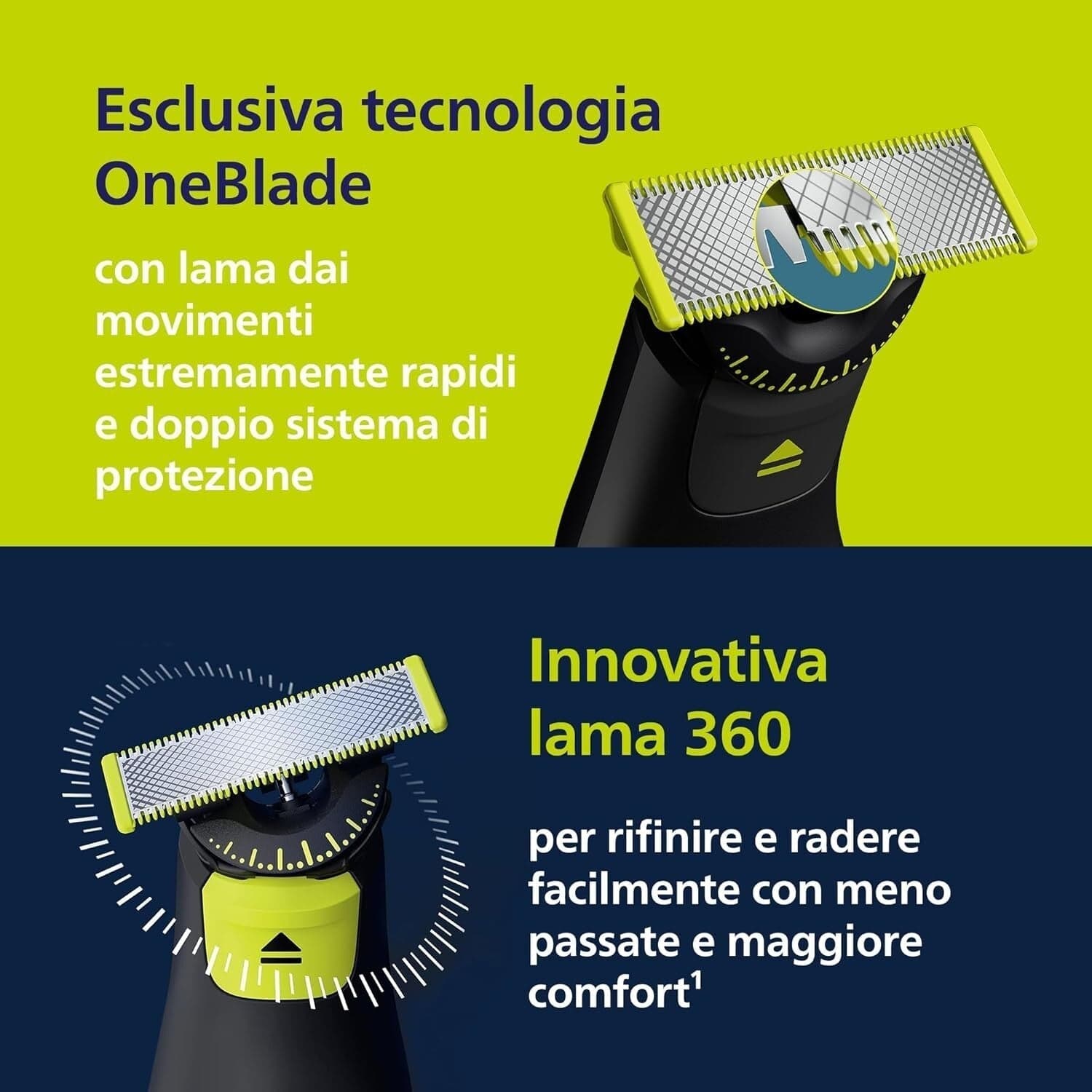 Philips Oneblade Pro 360 Autentico Regolabarba Elettrico Viso E Corpo QP6652/35 in Rasoi a lamina CL Store - Battipaglia, commercioVirtuoso.it