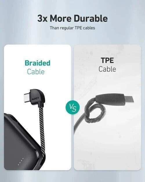 AUKEY PB-N73C 10.000 mAh 18 W con cavo USB-C integrato Caricabatterie portatile in Caricabatterie portatile CL Store - Battipaglia, commercioVirtuoso.it