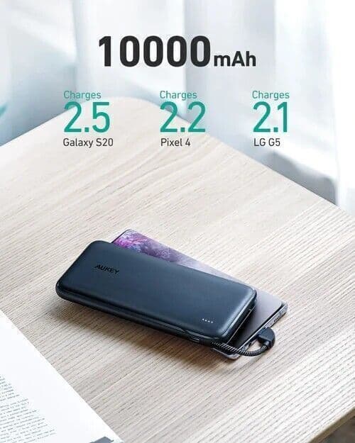 AUKEY PB-N73C 10.000 mAh 18 W con cavo USB-C integrato Caricabatterie portatile in Caricabatterie portatile CL Store - Battipaglia, commercioVirtuoso.it