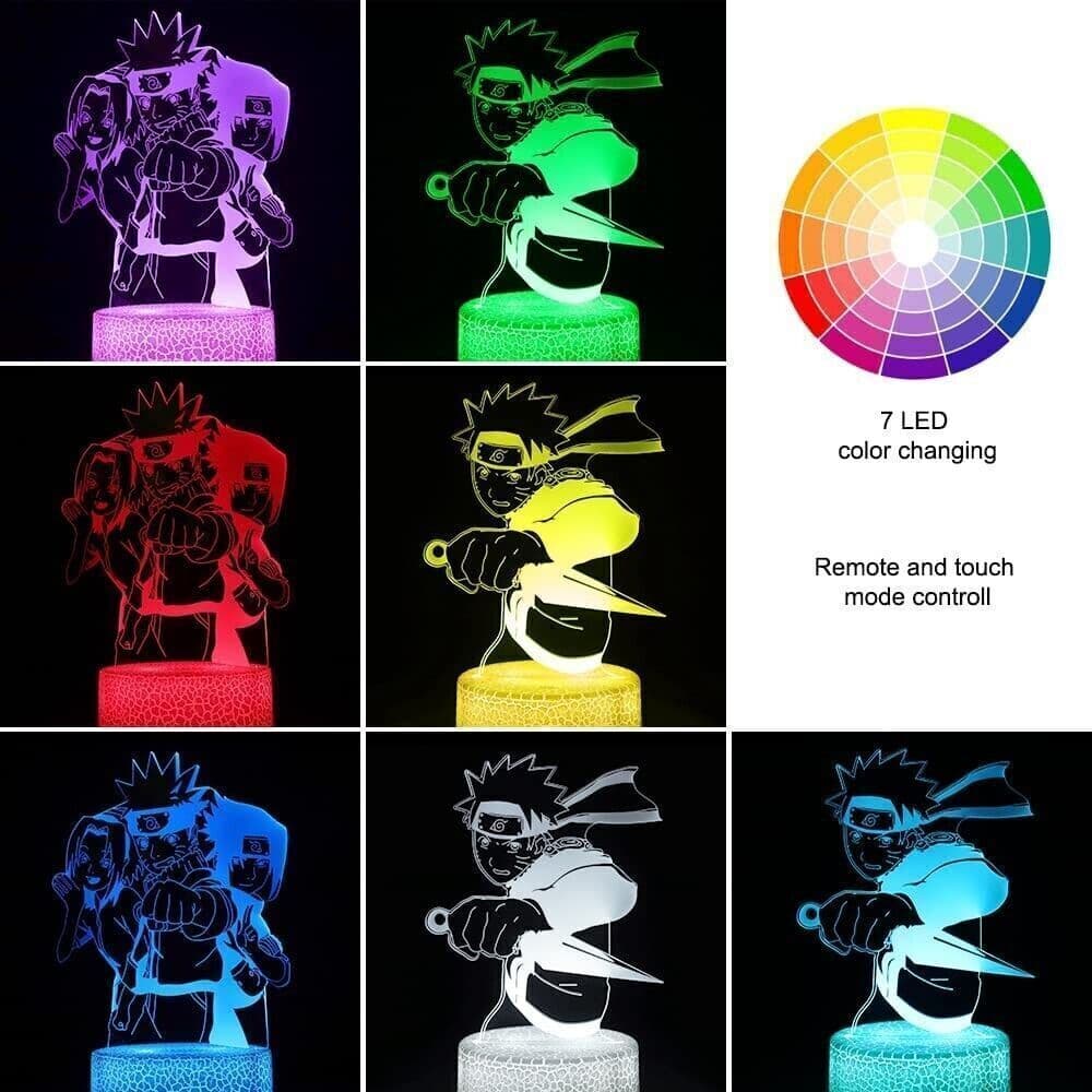 Anime 3D Night Light,adatto per la decorazione della camera dei bambini,2 motivi in Luci notturne per bambini CL Store - Battipaglia, commercioVirtuoso.it