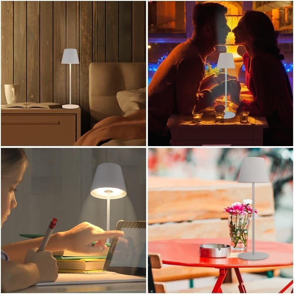 Lampada da Tavolo LED Ricaricabile, Lampada Touch Sense Dimmerabile 8 Colori, Im in Lampade da tavolo e abat-jour CL Store - Battipaglia, commercioVirtuoso.it