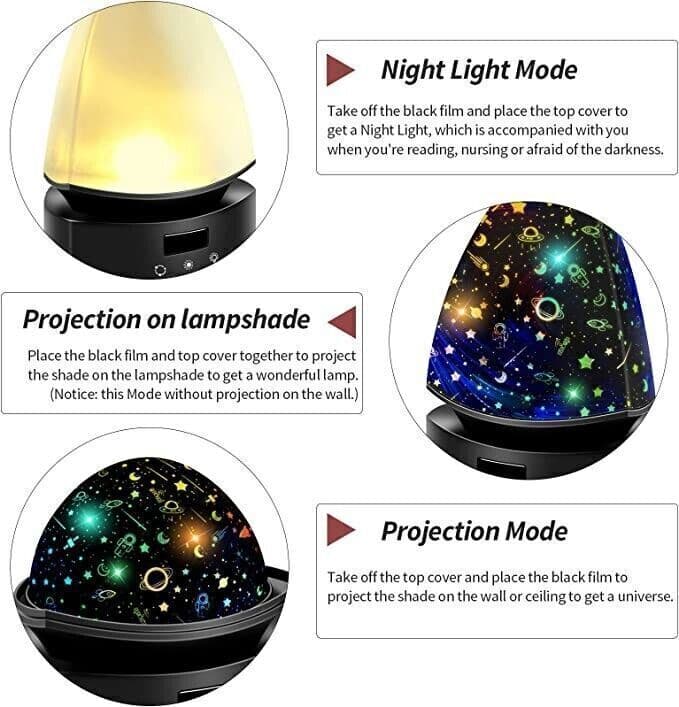 Moredig Proiettore Stella Luce Notturna, Proiettore Stellato Rotante in Luci notturne per bambini CL Store - Battipaglia, commercioVirtuoso.it