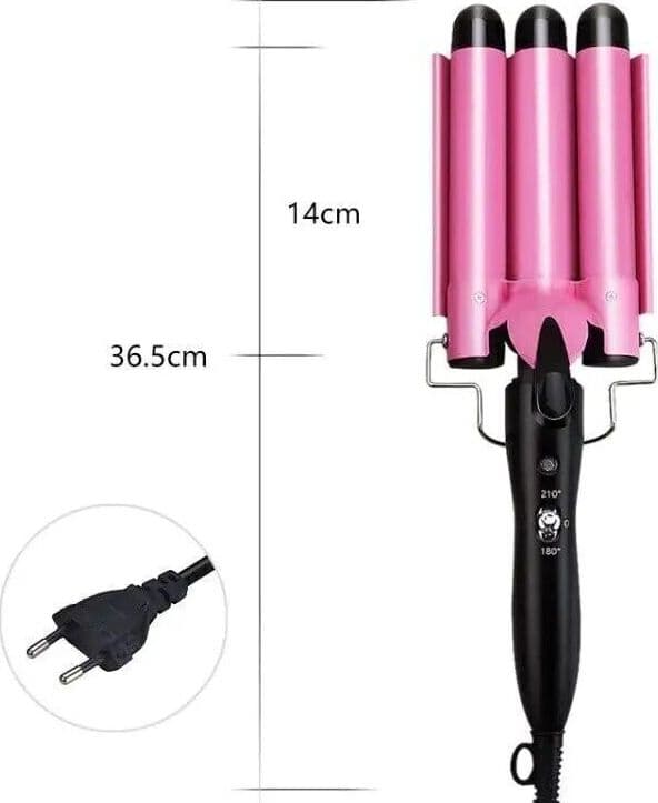 Piastra Rosa per Onde Capelli 22mm 3 Rami con Controllo Intelligente in Piastre per capelli CL Store - Battipaglia, commercioVirtuoso.it