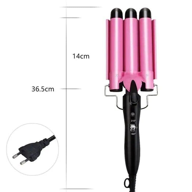 Piastra Rosa per Onde Capelli 22mm 3 Rami con Controllo Intelligente in Piastre per capelli CL Store - Battipaglia, commercioVirtuoso.it
