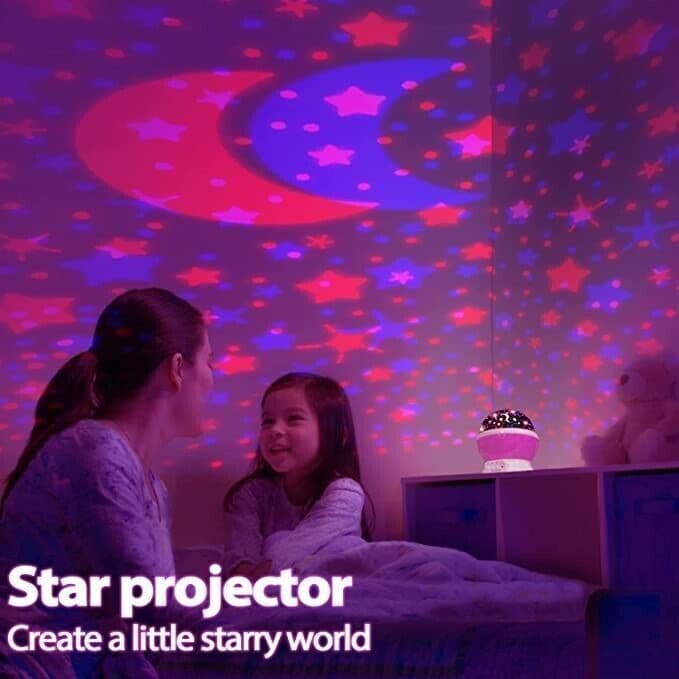 Luce Notturna Bambini, Proiettore Stelle Soffitto Bambini con 8 Colori & 360° in Luci notturne per bambini CL Store - Battipaglia, commercioVirtuoso.it