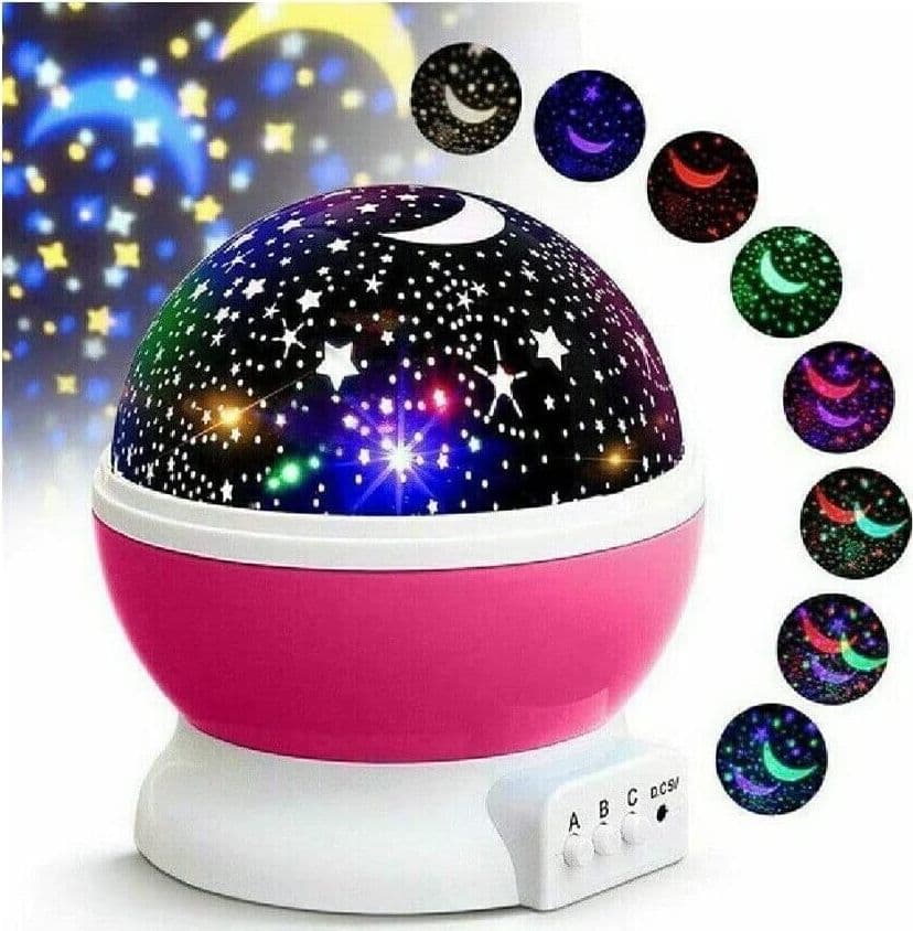 Luce Notturna Bambini, Proiettore Stelle Soffitto Bambini con 8 Colori & 360° in Luci notturne per bambini CL Store - Battipaglia, commercioVirtuoso.it