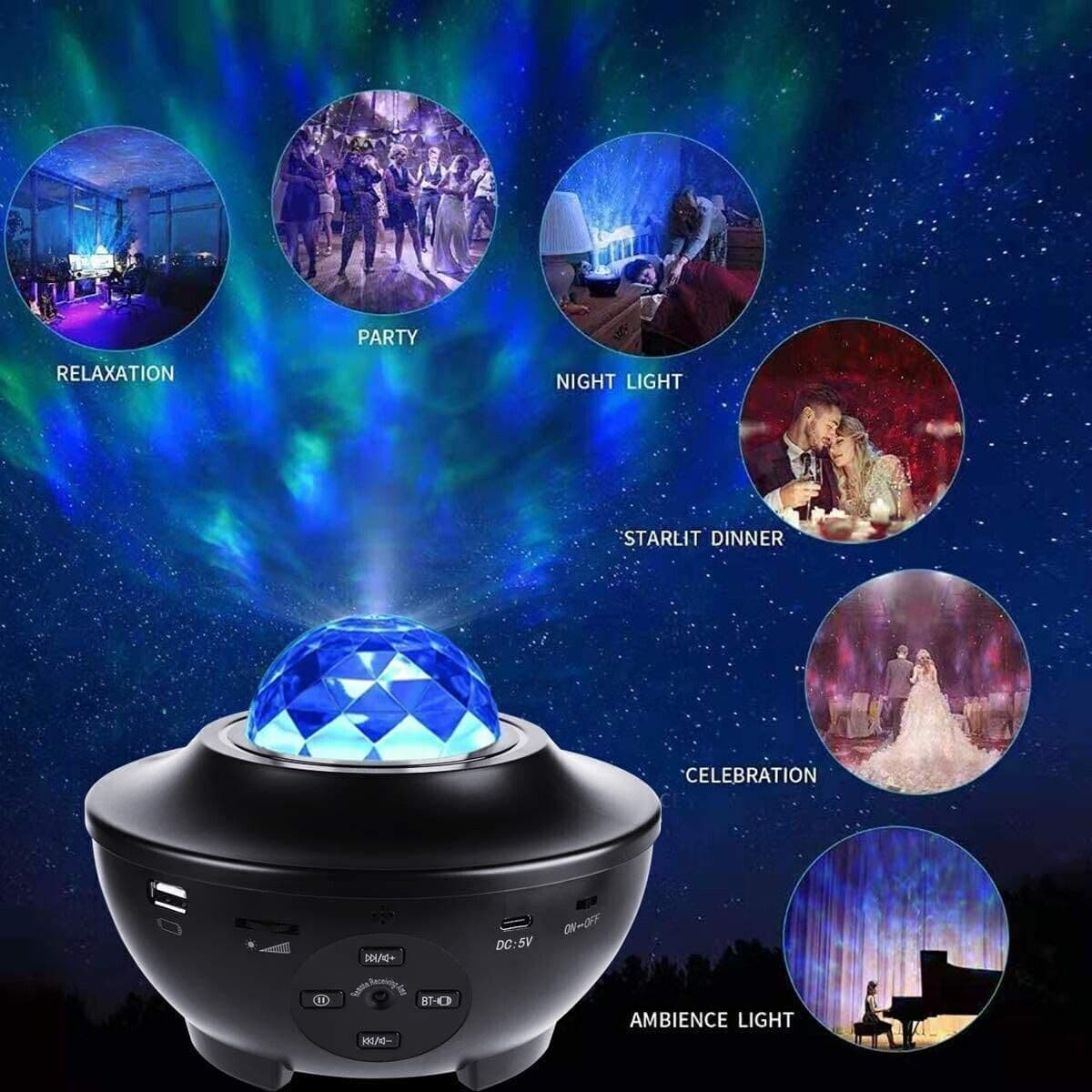 Proiettore di luci notturne a forma di stella, proiettore di luci notturne in Luci notturne per bambini CL Store - Battipaglia, commercioVirtuoso.it