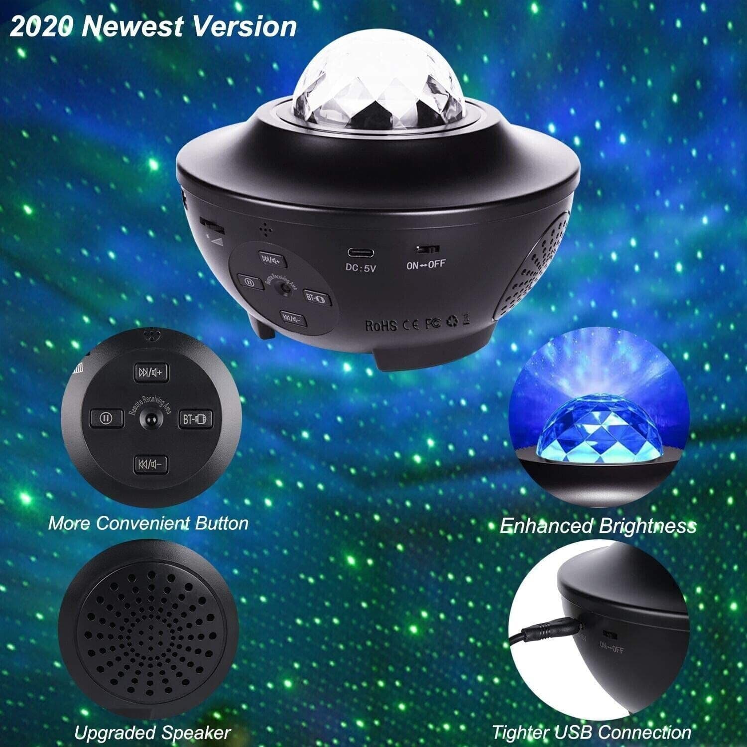 Proiettore di luci notturne a forma di stella, proiettore di luci notturne in Luci notturne per bambini CL Store - Battipaglia, commercioVirtuoso.it