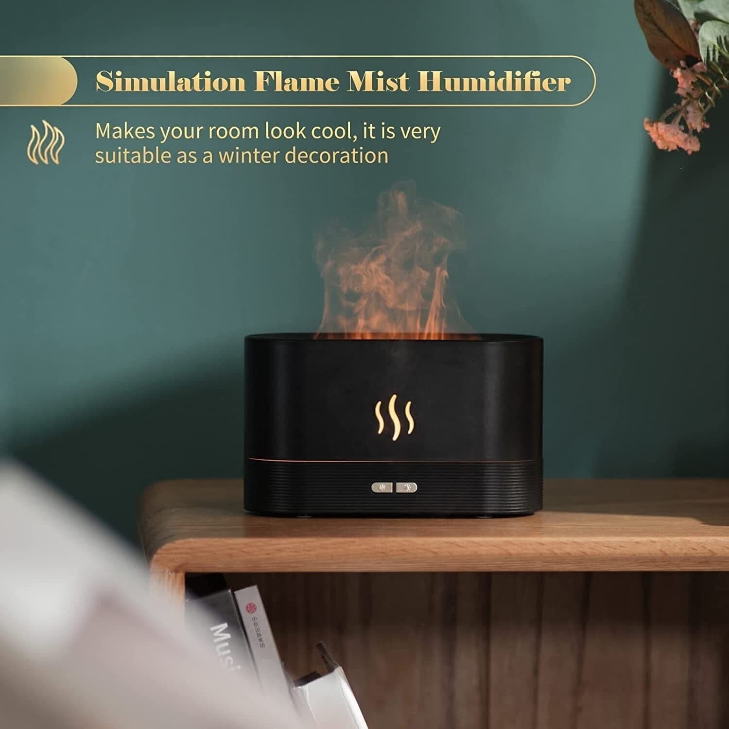Diffusore di Oli Essenziali con Effetto Fiamma Umidificatore Ambiente in Umidificatori CL Store - Battipaglia, commercioVirtuoso.it