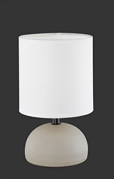 Lampada da tavolo a LED in ceramica color cappuccino, forma arrotondata in Lampade da tavolo e abat-jour CL Store - Battipaglia, commercioVirtuoso.it