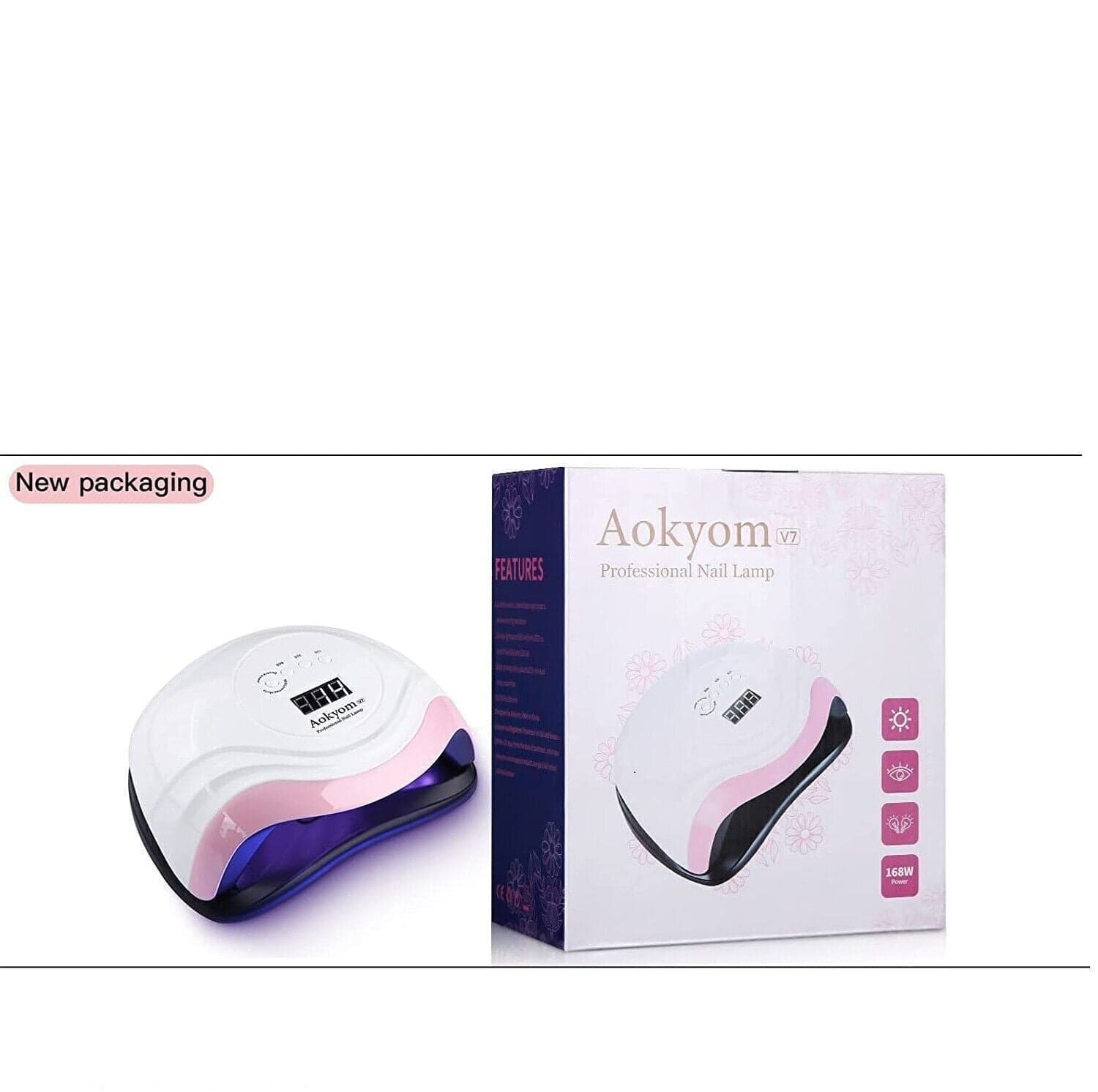 Aokyom 168W Lampada per Unghie,Lampada a LED UV per Manicure e Pedicure,36LED in Asciuga unghie e lampade UV CL Store - Battipaglia, commercioVirtuoso.it