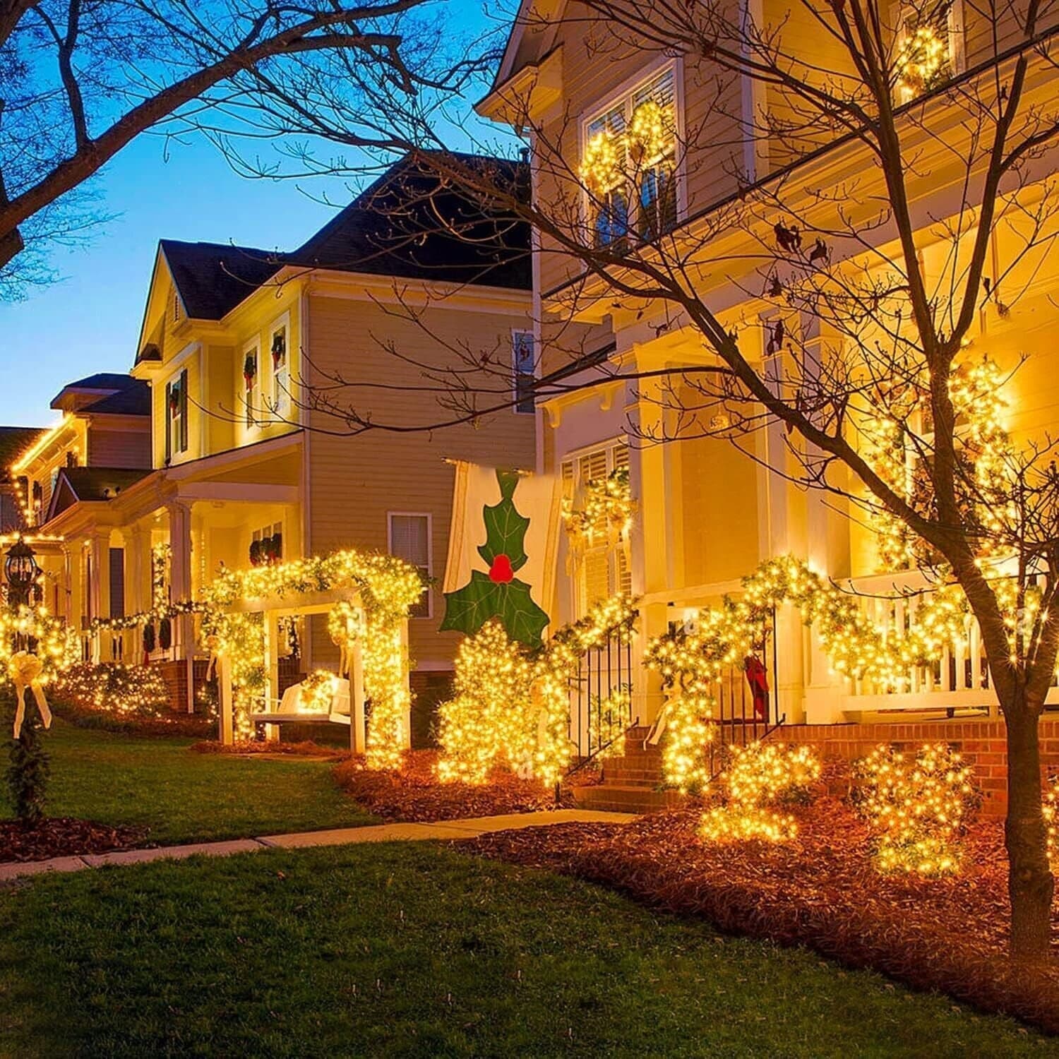 66ft 200 luci natalizie a LED per interni ed esterni, luci bianche calde in Catene luminose CL Store - Battipaglia, commercioVirtuoso.it