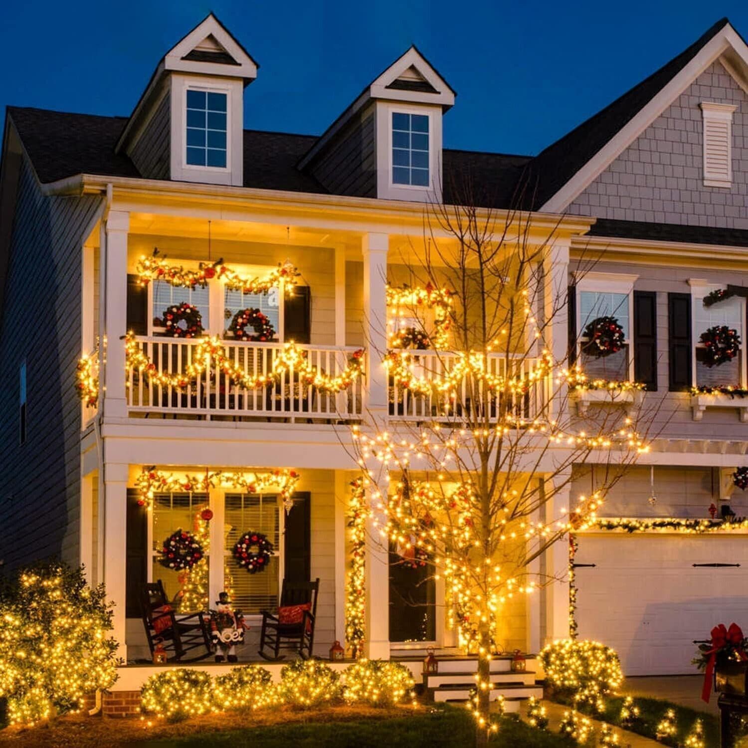 66ft 200 luci natalizie a LED per interni ed esterni, luci bianche calde in Catene luminose CL Store - Battipaglia, commercioVirtuoso.it