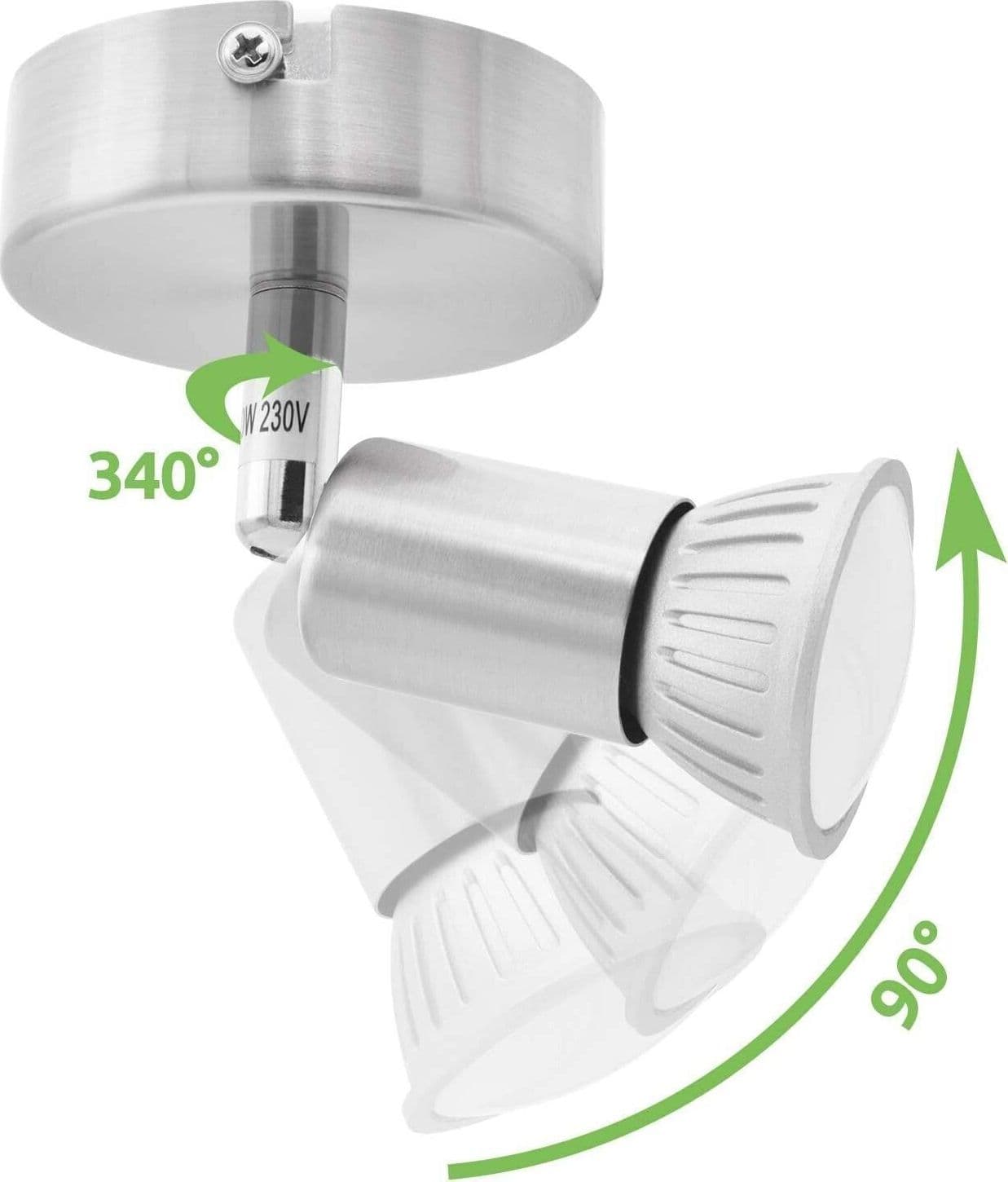Lumare faretto da soffitto 5W 1 lampada | GU10 400 lumen SMD LED lampada in Faretti da soffitto CL Store - Battipaglia, commercioVirtuoso.it