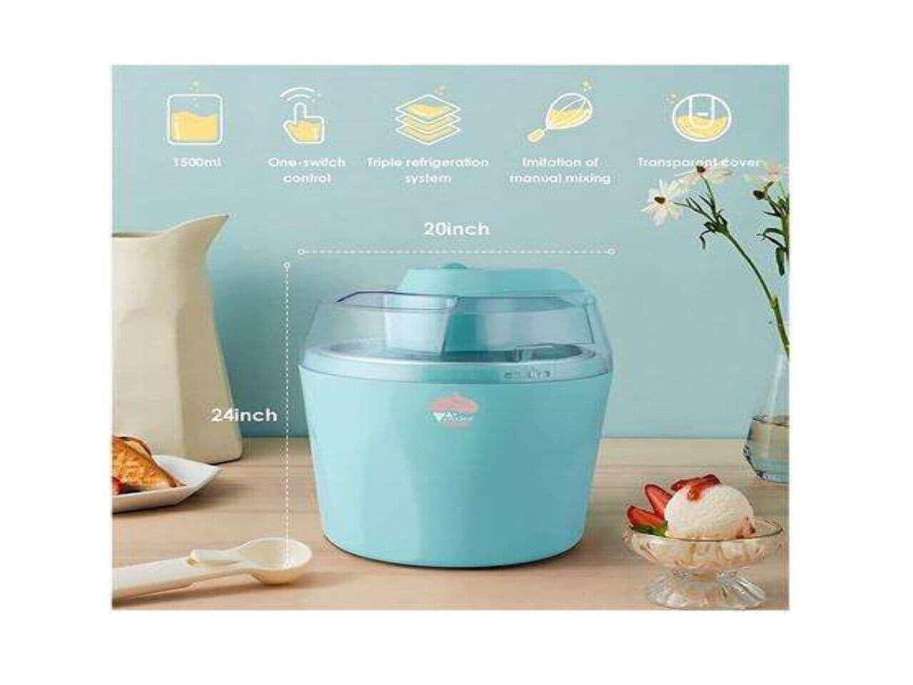 Macchina per gelato Amzdeal BL1450C (blu) in Macchine del gelato CL Store - Battipaglia, commercioVirtuoso.it