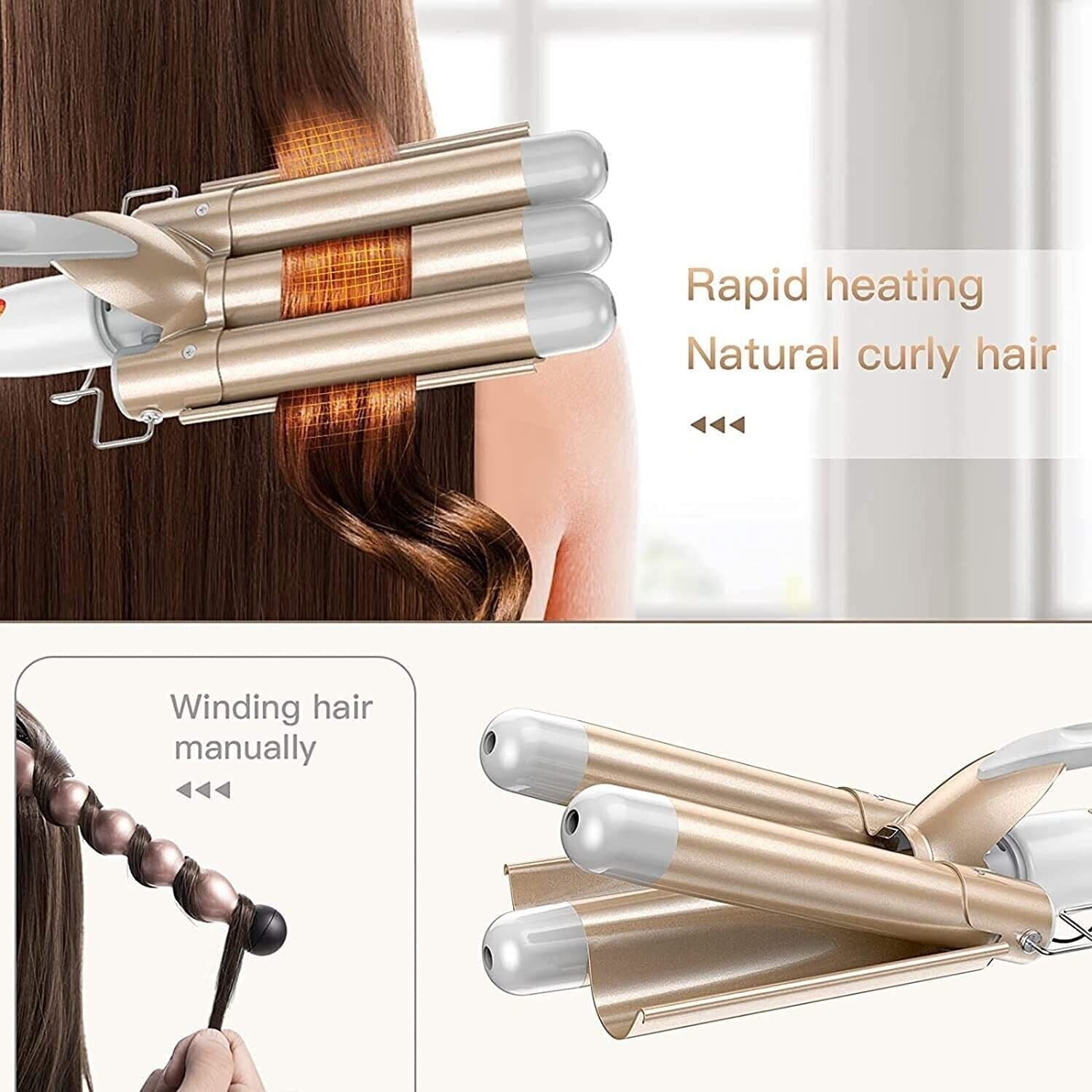 Hair Waver Bacchetta arricciacapelli a 3 cilindri - Arricciacapelli BESTOPE in Arricciacapelli CL Store - Battipaglia, commercioVirtuoso.it