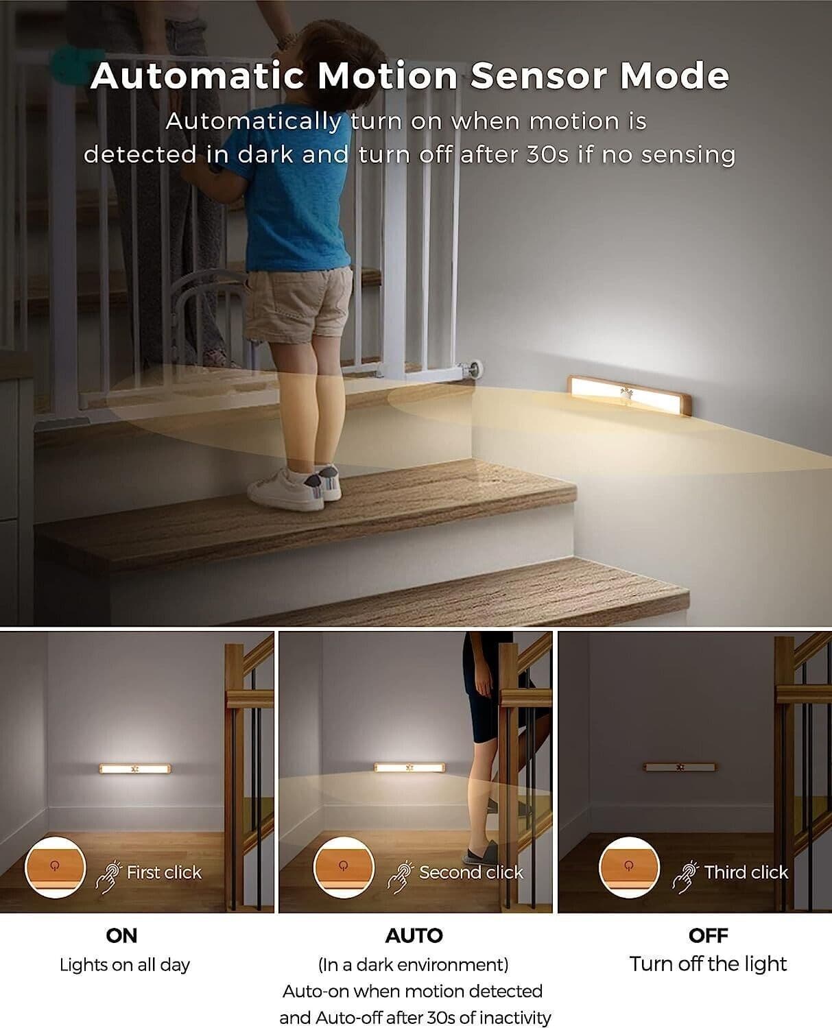 Luce Armadio LED con Sensore, Meiture 40 LED Lampada Armadio con Sensore in Luci notturne CL Store - Battipaglia, commercioVirtuoso.it