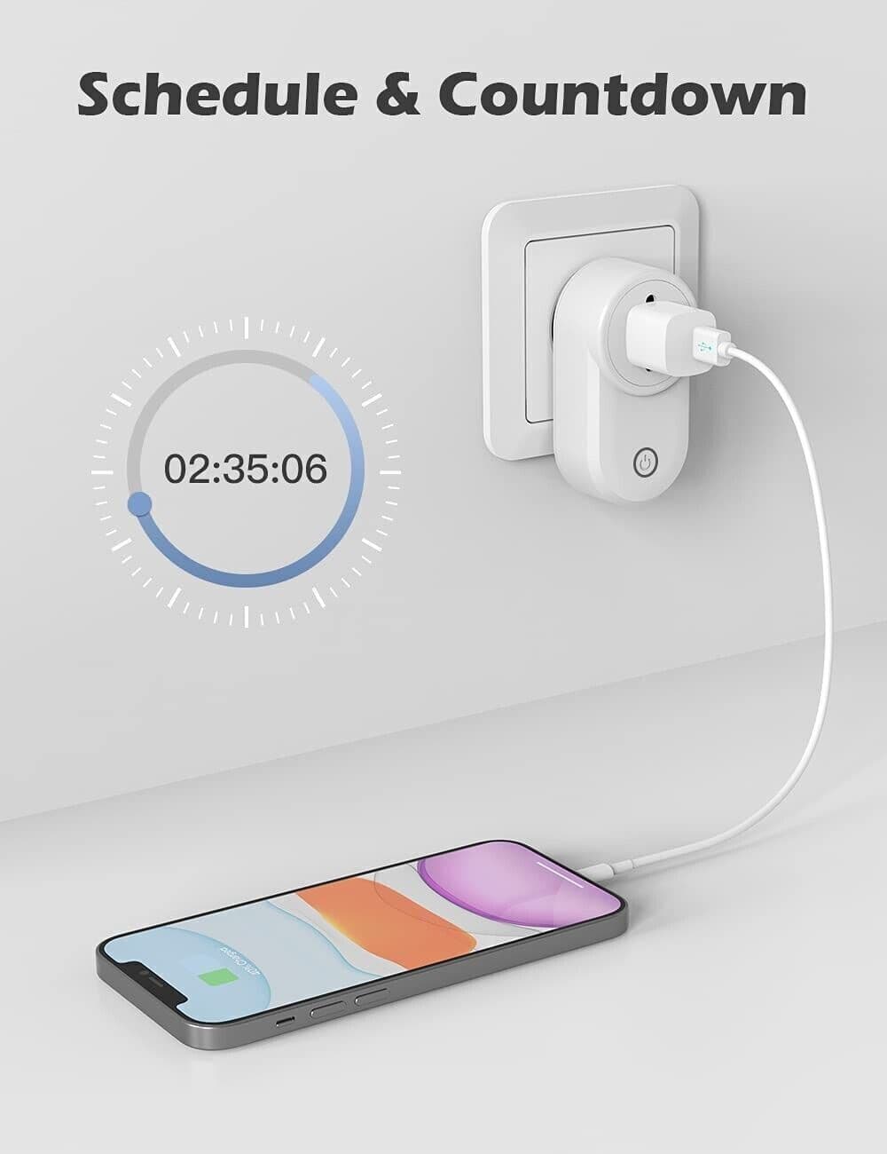 Maxcio Presa Intelligente WiFi, 4 pz Presa Compatibile con Alexa e Google Home in Spine intelligenti e telecomandate CL Store - Battipaglia, commercioVirtuoso.it