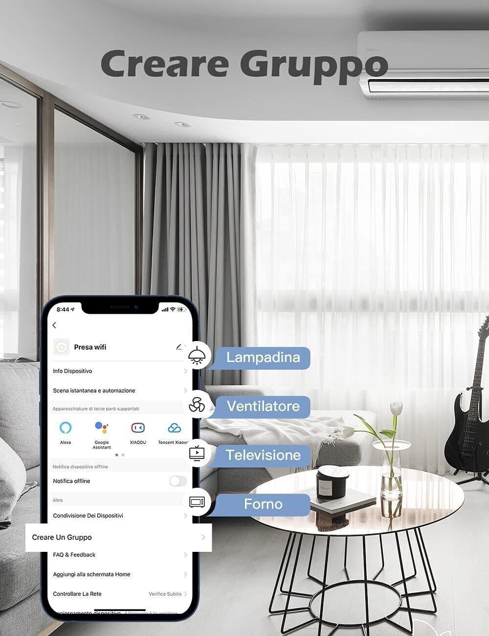 Maxcio Presa Intelligente WiFi, 4 pz Presa Compatibile con Alexa e Google Home in Spine intelligenti e telecomandate CL Store - Battipaglia, commercioVirtuoso.it