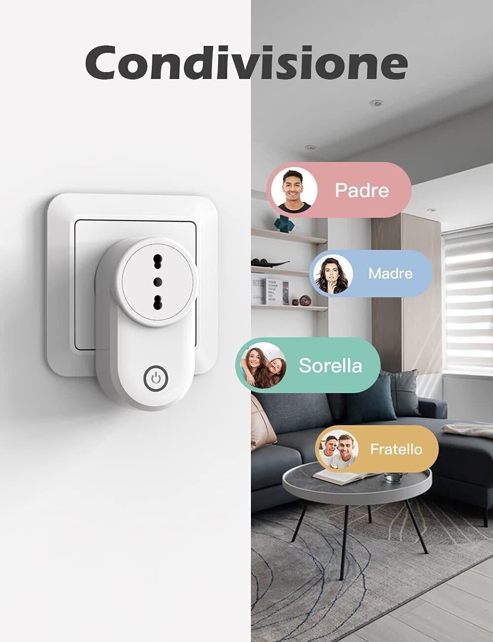 Maxcio Presa Intelligente WiFi, 4 pz Presa Compatibile con Alexa e Google Home in Spine intelligenti e telecomandate CL Store - Battipaglia, commercioVirtuoso.it