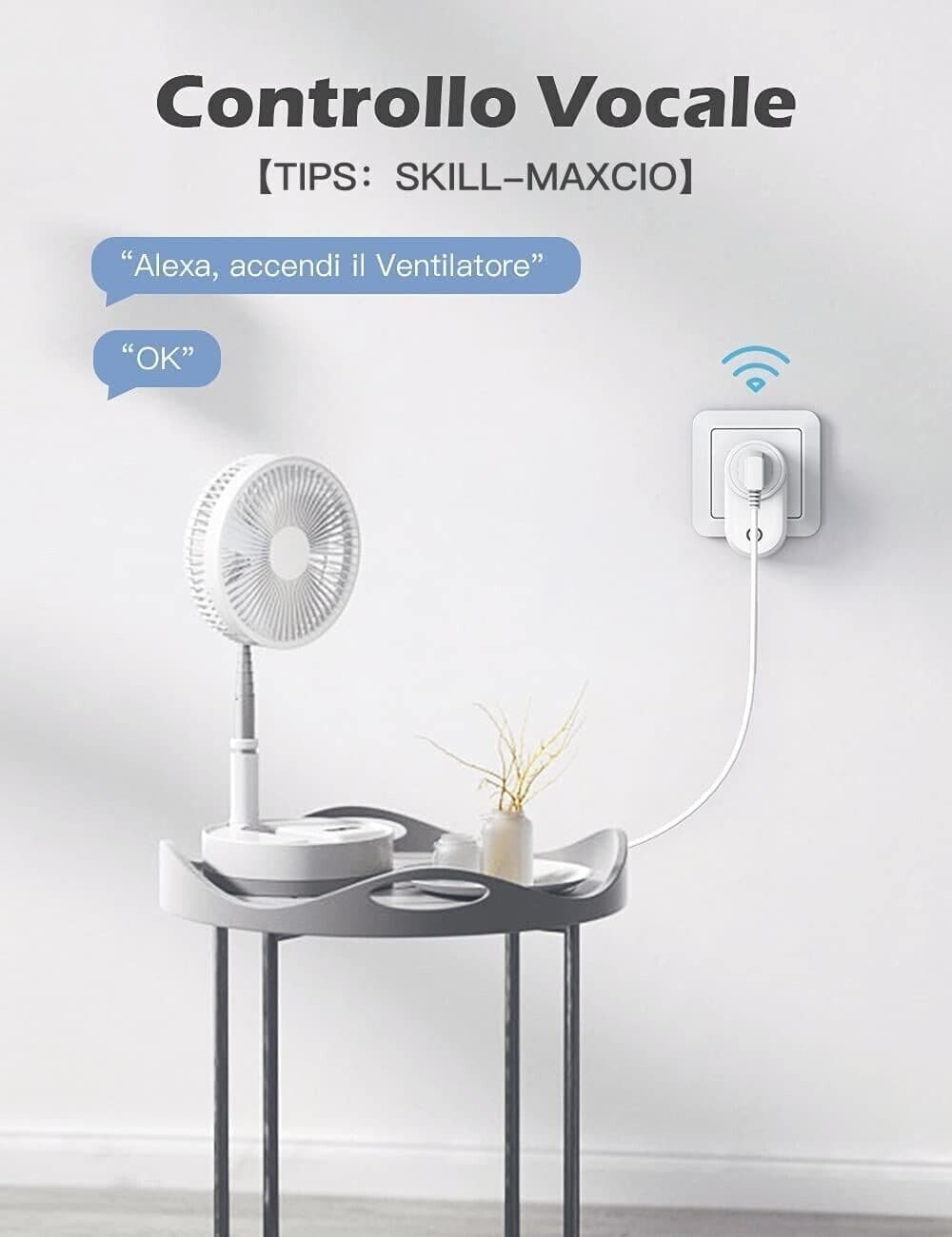 Maxcio Presa Intelligente WiFi, 4 pz Presa Compatibile con Alexa e Google Home in Spine intelligenti e telecomandate CL Store - Battipaglia, commercioVirtuoso.it