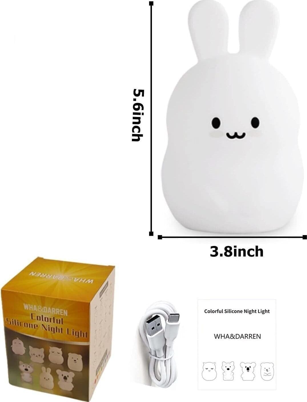 Luce notturna per bambini Luce notturna del coniglio Luce notturna del coniglio in Luci notturne per bambini CL Store - Battipaglia, commercioVirtuoso.it