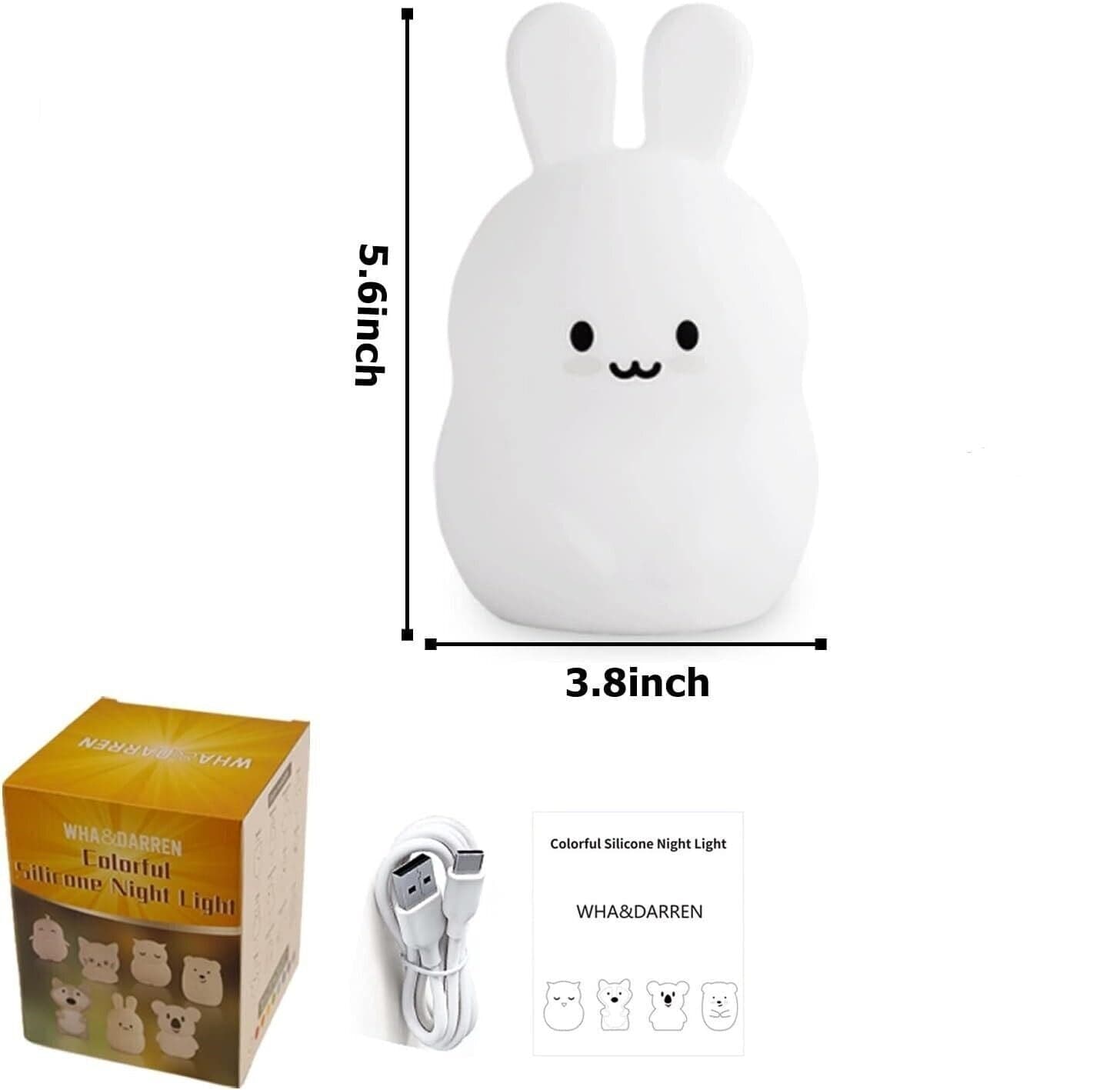 Luce notturna per bambini Luce notturna del coniglio Luce notturna del coniglio in Luci notturne per bambini CL Store - Battipaglia, commercioVirtuoso.it