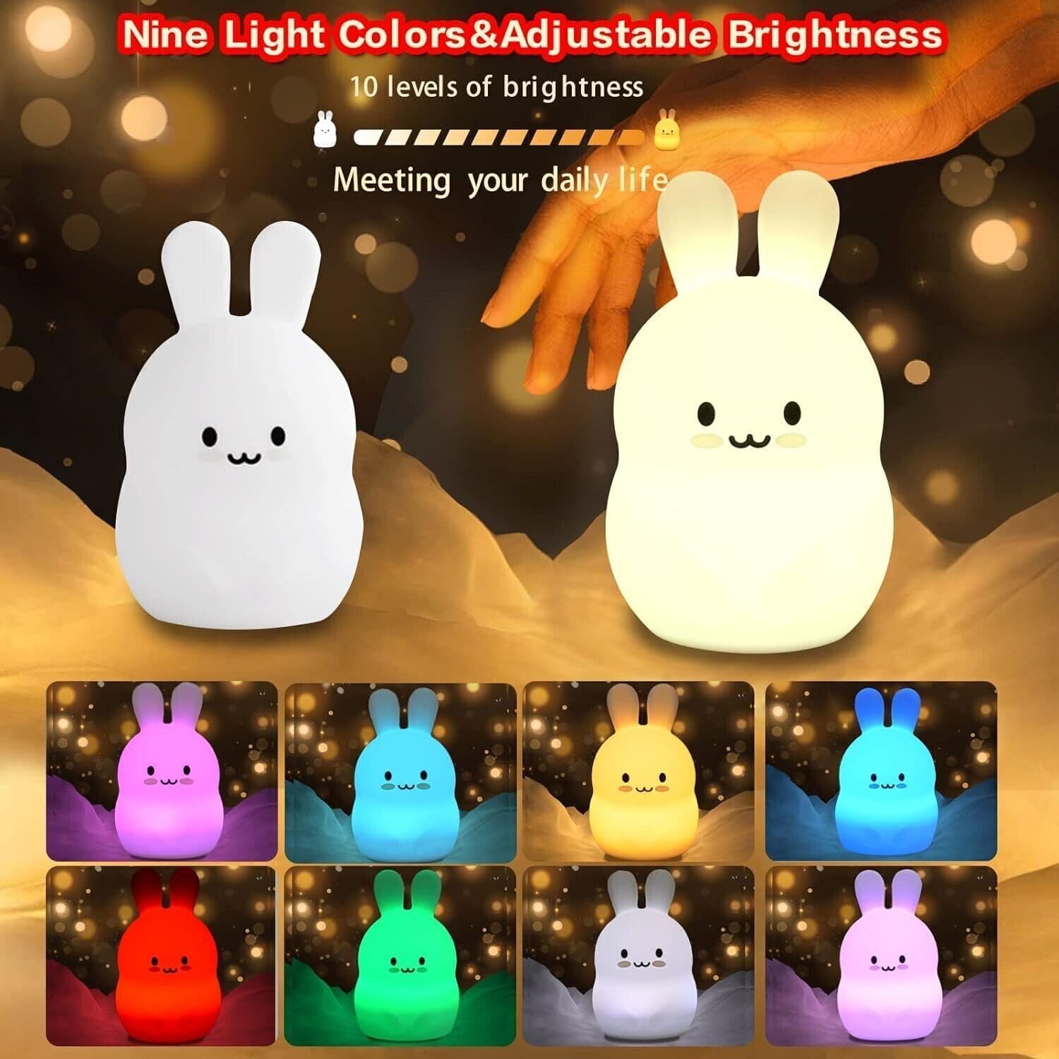 Luce notturna per bambini Luce notturna del coniglio Luce notturna del coniglio in Luci notturne per bambini CL Store - Battipaglia, commercioVirtuoso.it