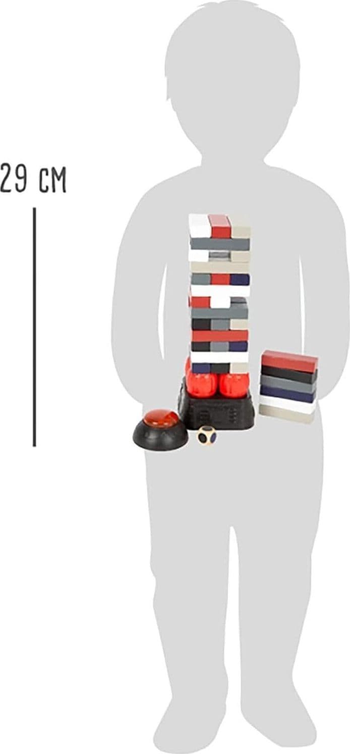 Gioco divertente con torre traballante dinamite in legno Small Foot con blocchi in Cubi e piramidi componibili CL Store - Battipaglia, commercioVirtuoso.it