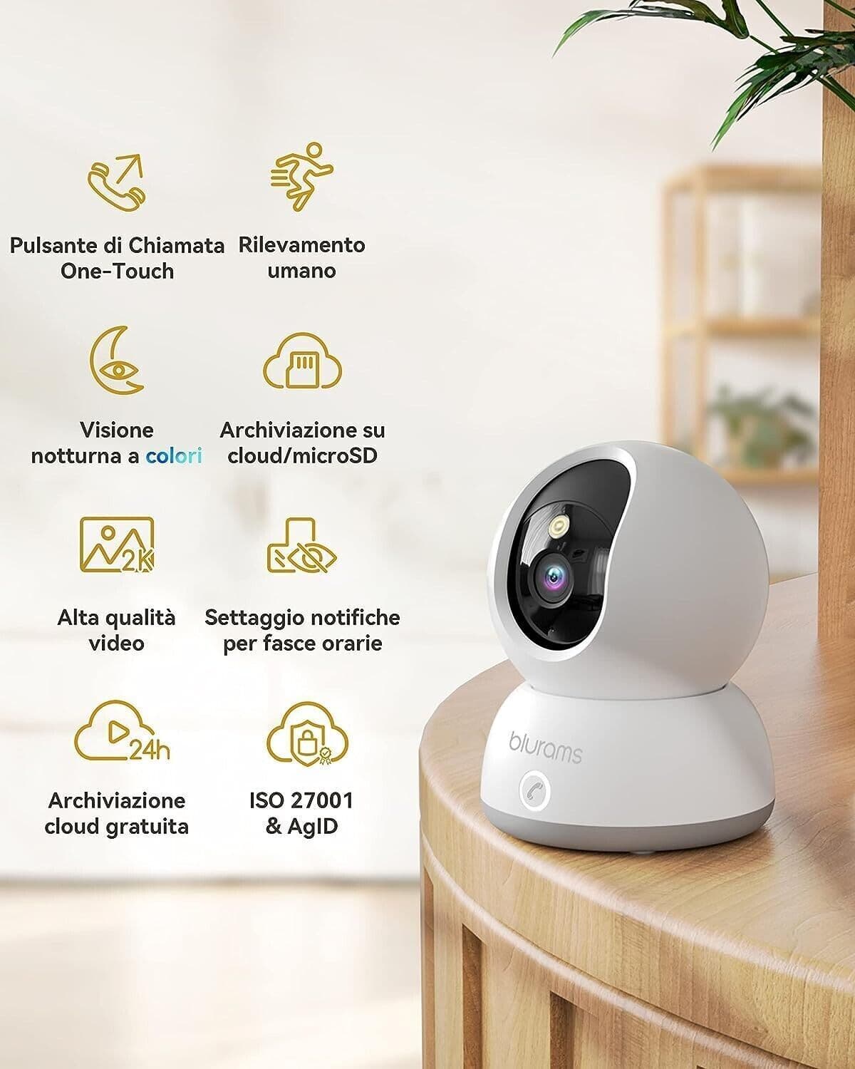 blurams Telecamere Wifi Interne 2K,Videocamera Sorveglianza Interno Wifi in Dom camera CL Store - Battipaglia, commercioVirtuoso.it