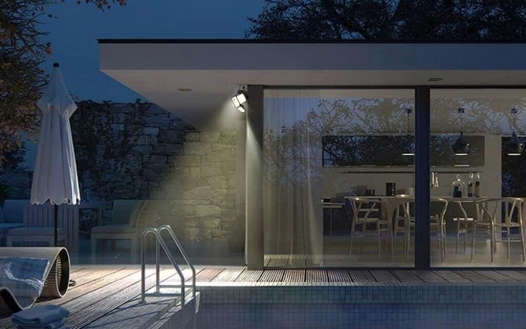 Luci a energia solare, 2 PK 3 teste 286 LED per esterni con sensore di movimento in Lampade da parete CL Store - Battipaglia, commercioVirtuoso.it