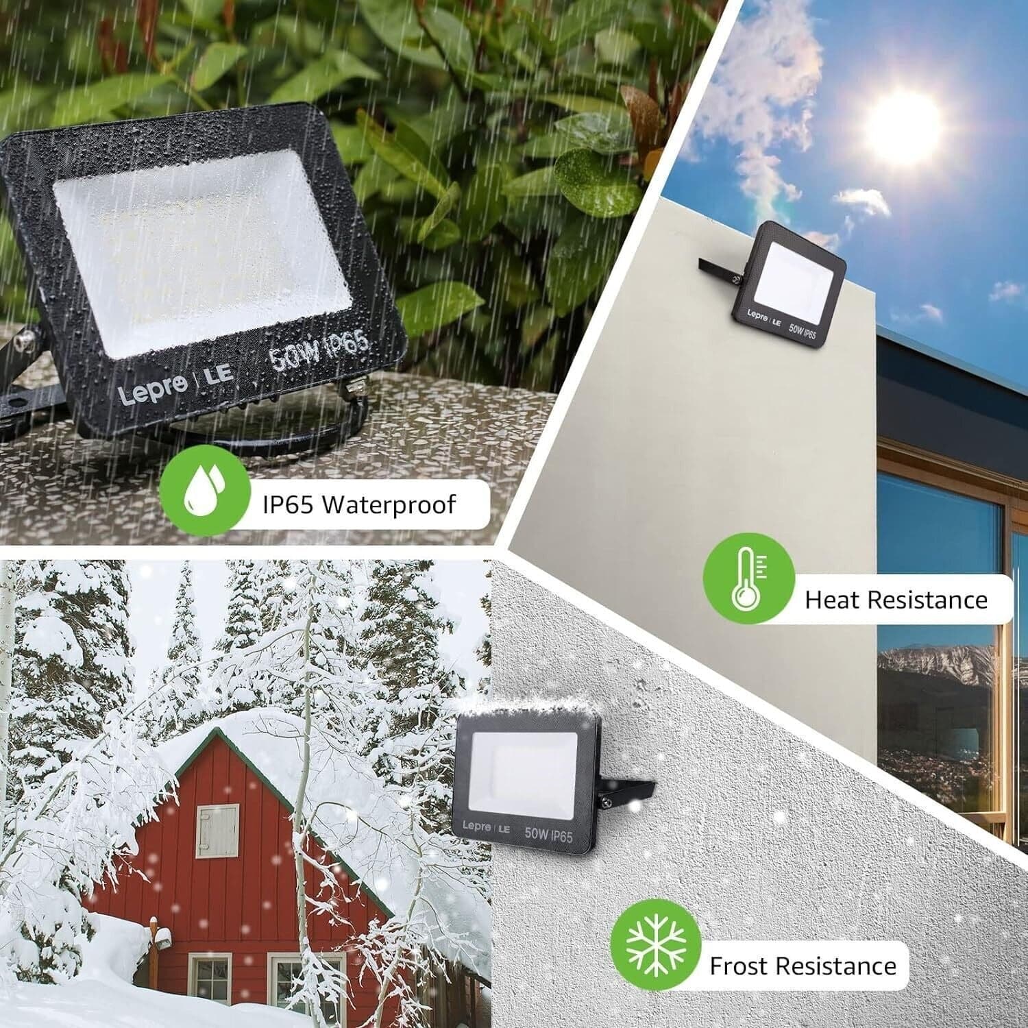 Faretto LED da Esterno 50W, Faro LED Esterno Impermeabile IP65, Proiettore in Proiettori CL Store - Battipaglia, commercioVirtuoso.it