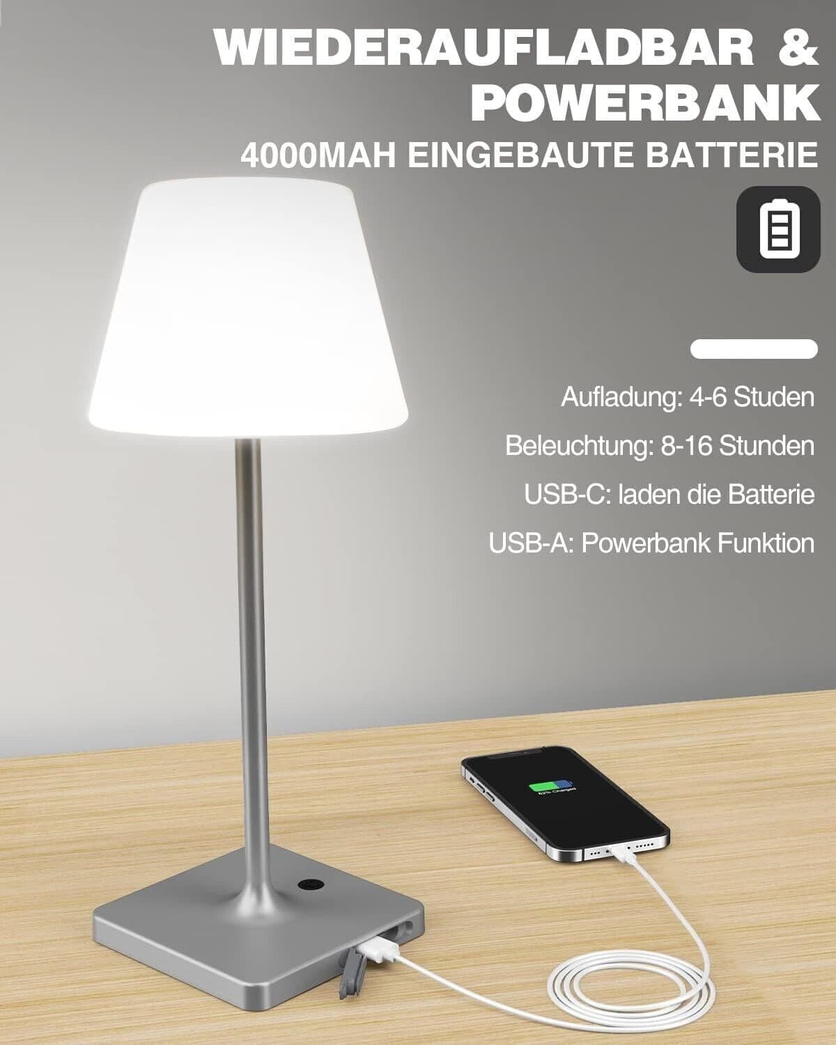 FRAPOW Lampada da tavolo senza fili - Ricaricabile LED Eye-Protect Lampada in Lampade da tavolo e abat-jour CL Store - Battipaglia, commercioVirtuoso.it