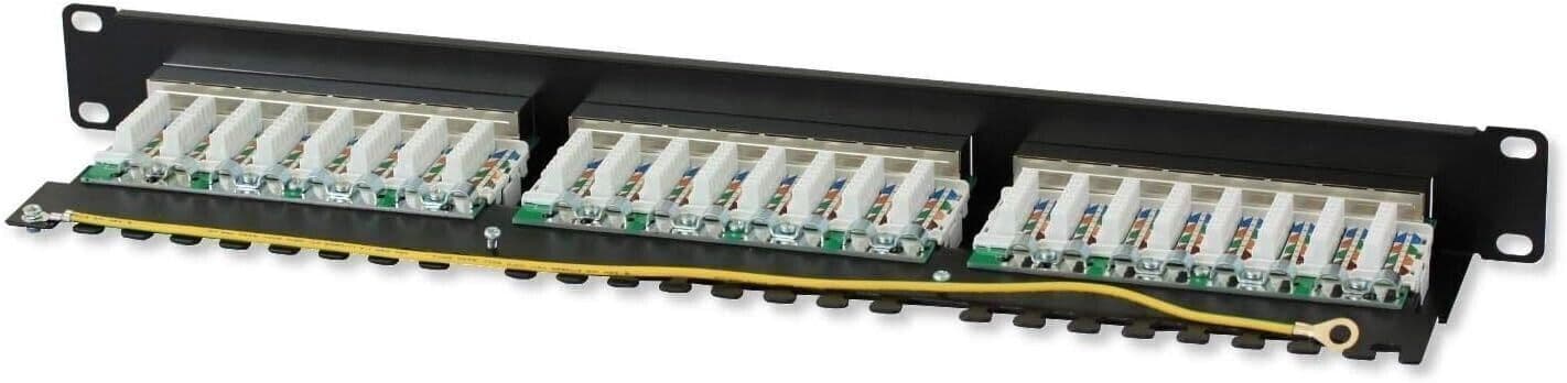 Techly Professional Pannello Patch STP 24 Posti RJ45 cat. 6A Techly in Cavi Ethernet CL Store - Battipaglia, commercioVirtuoso.it
