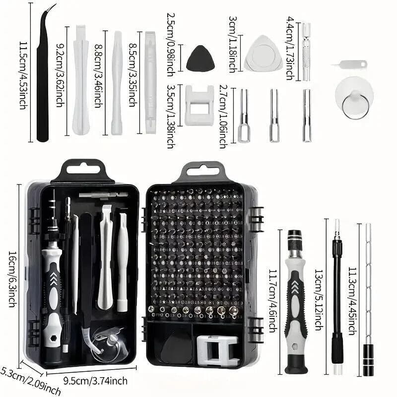 115pcs Kit Strumenti Riparazione Di Precisione Per Auto,Orologi, Telefoni in Set cacciaviti CL Store - Battipaglia, commercioVirtuoso.it