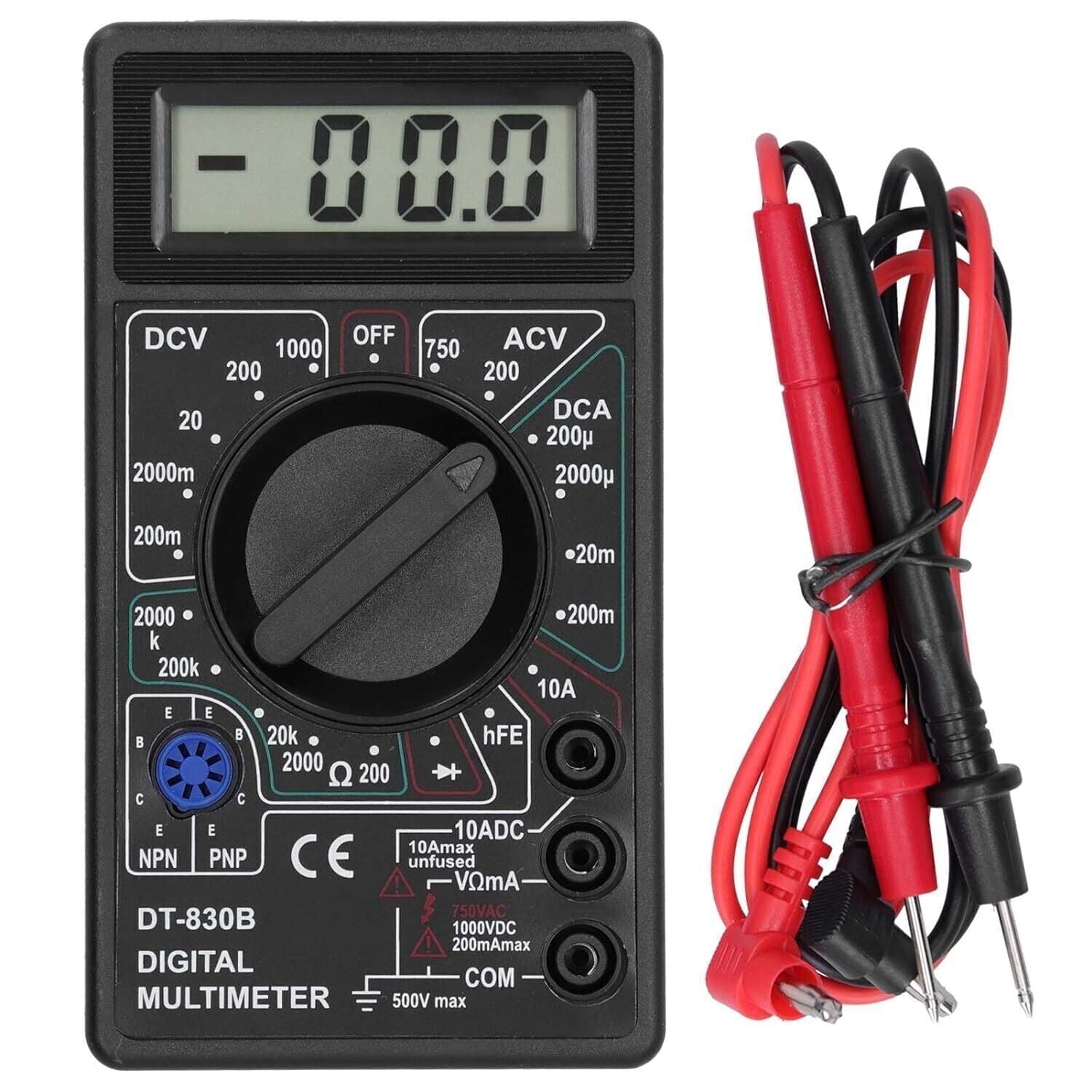 Multimetro, DT830B Multimetro Voltmetro elettronico digitale LCD portatile