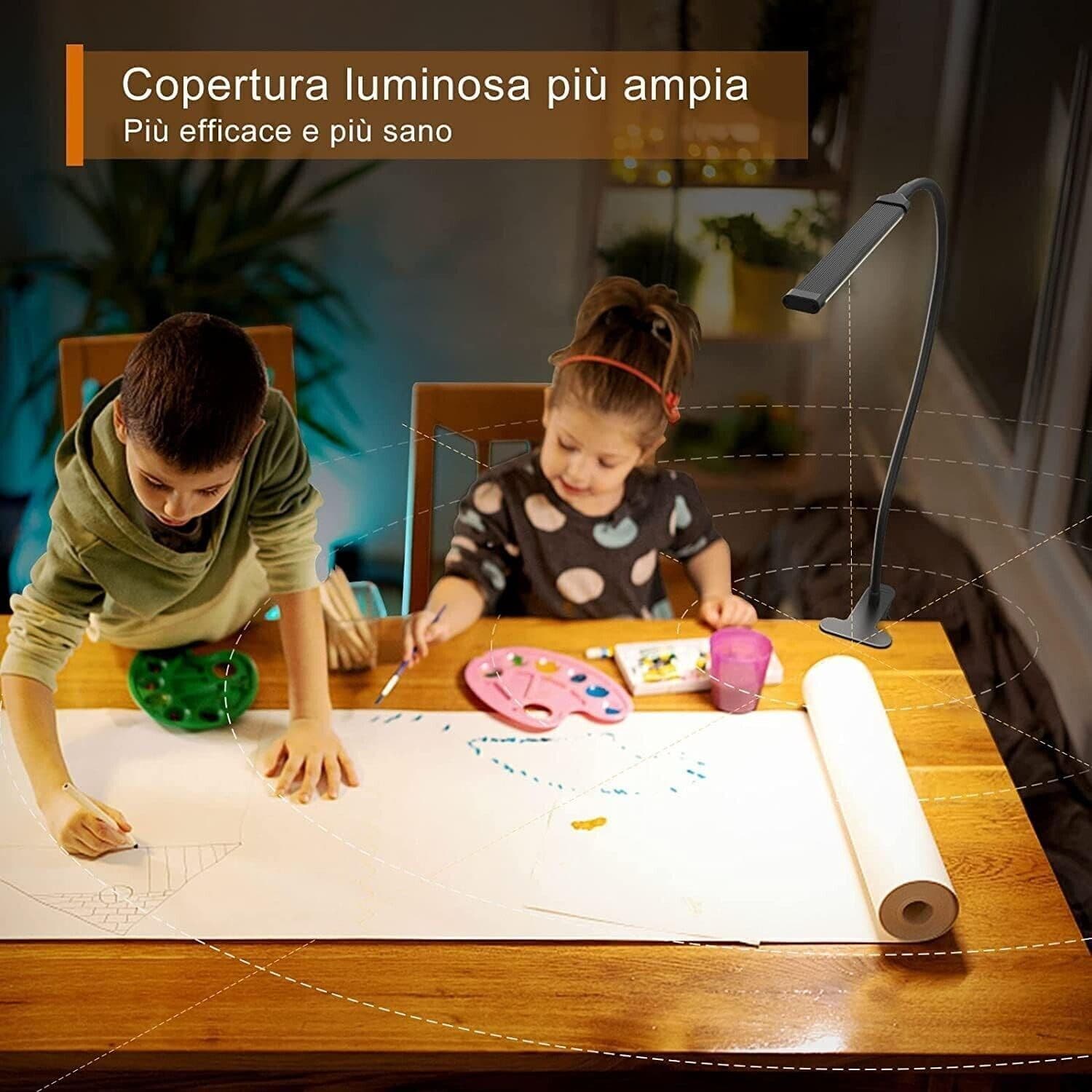 iZELL Lampada da Scrivania 77 LED, Potere Illuminante Notevole, 40CM Lampada in Lampade da lavoro CL Store - Battipaglia, commercioVirtuoso.it