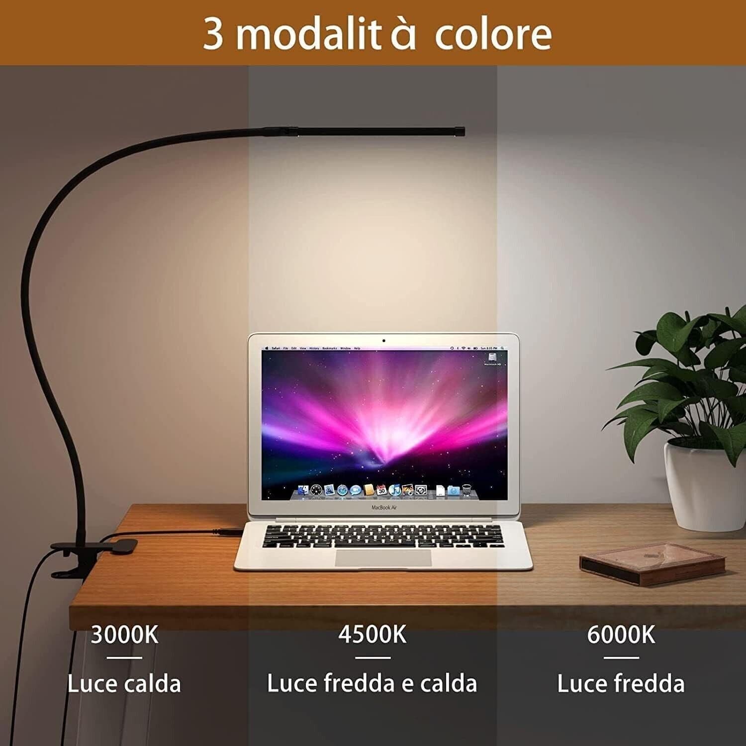 iZELL Lampada da Scrivania 77 LED, Potere Illuminante Notevole, 40CM Lampada in Lampade da lavoro CL Store - Battipaglia, commercioVirtuoso.it